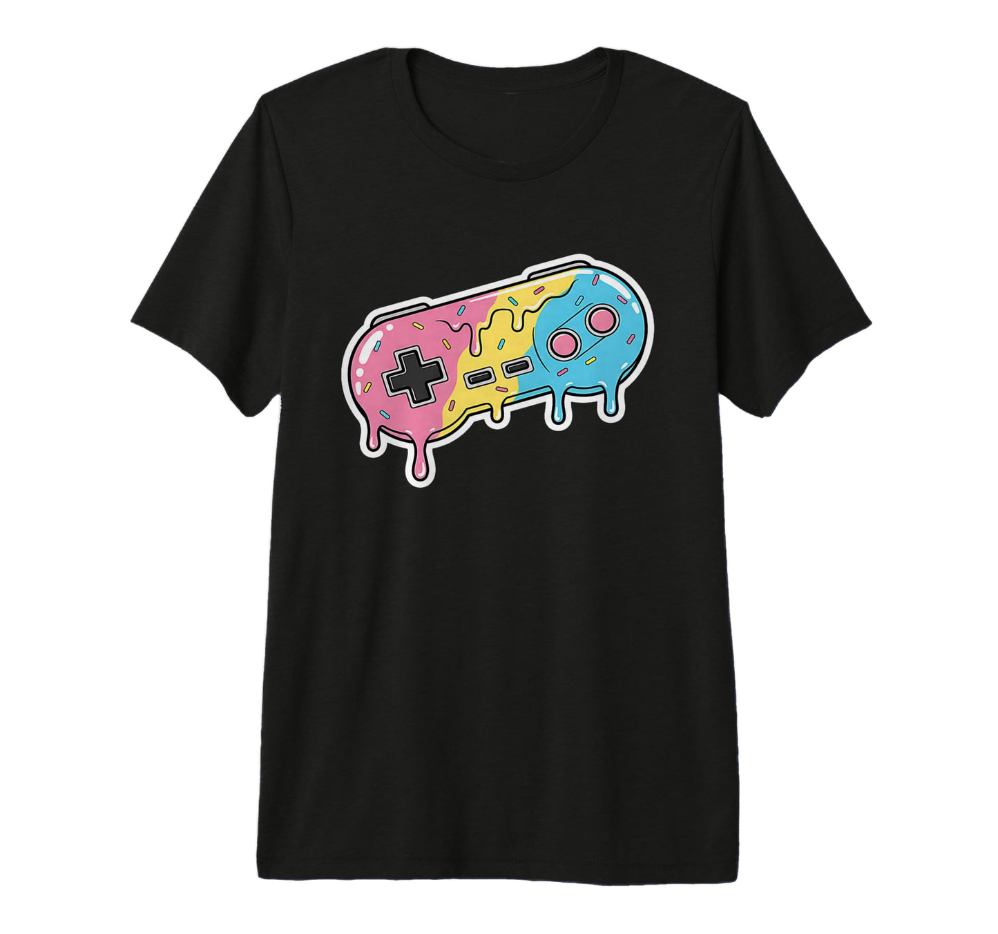 Joypad Ice Cream Drip Arcade Gaming T-Shirt - Aesthetic Graphic Men Women - T-Shirt, Sweatshirt, Hoodie