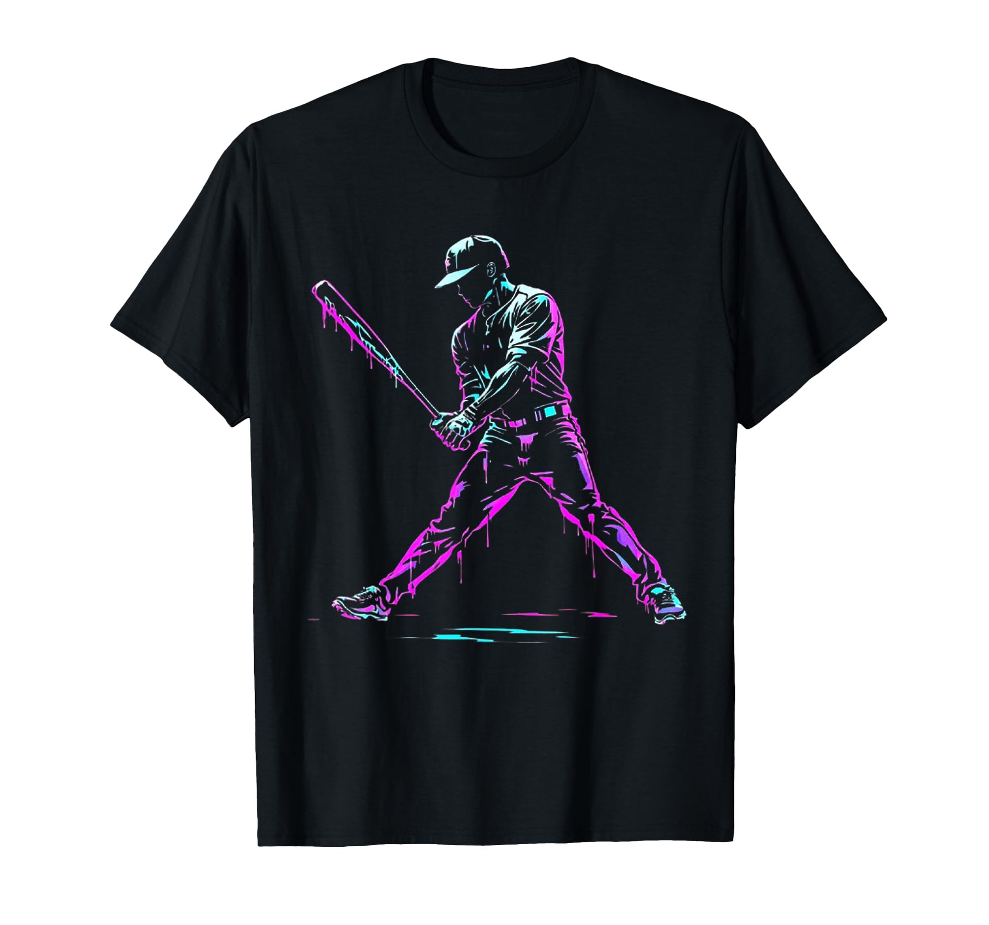 Baseball Drip Player Cream Drip T-Shirt - Unique Graphic Men Women - T-Shirt, Sweatshirt, Hoodie