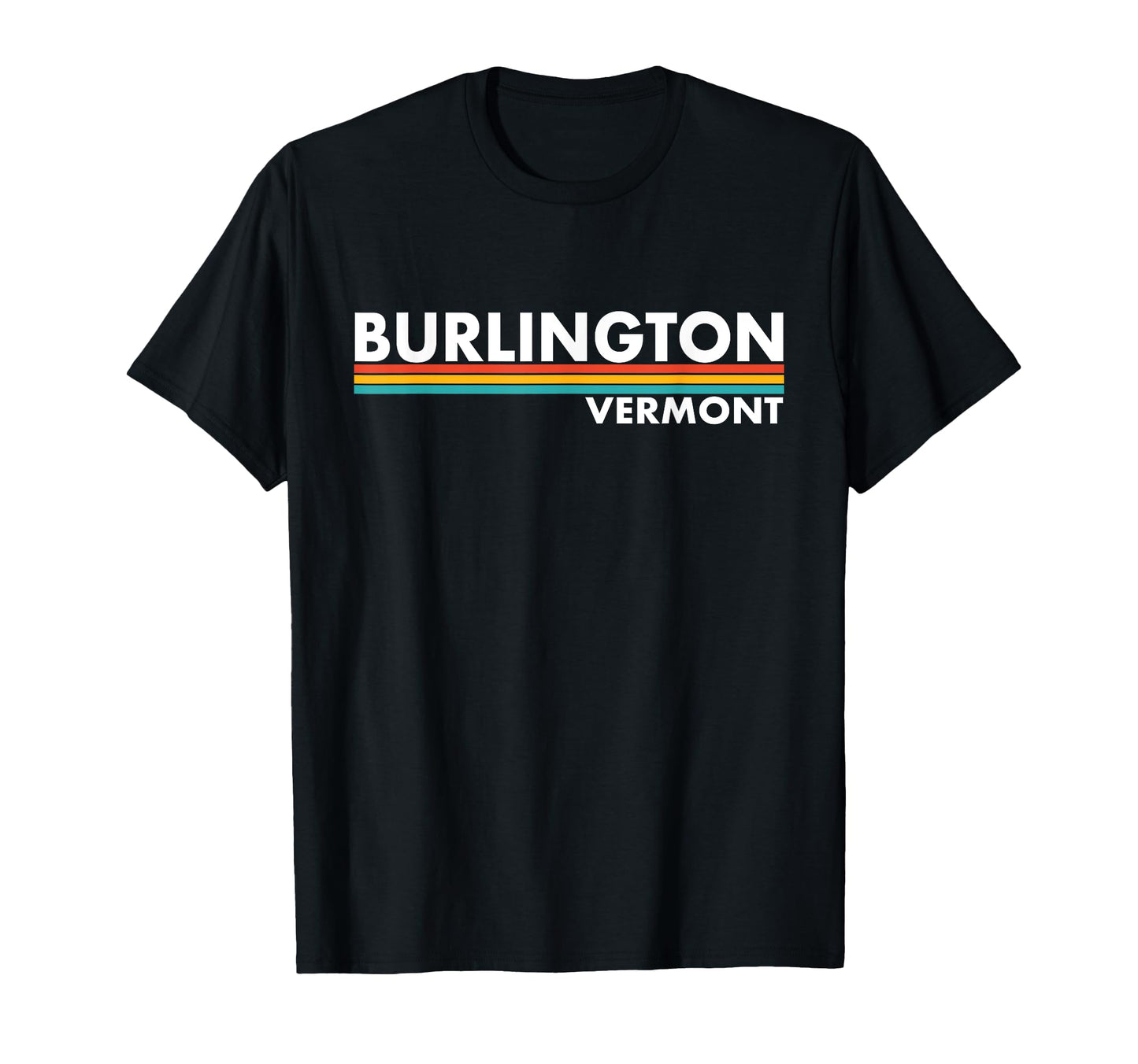 Burlington Vermont Stripes T-Shirt - Fun Novelty Design Men Women - T-Shirt, Sweatshirt, Hoodie