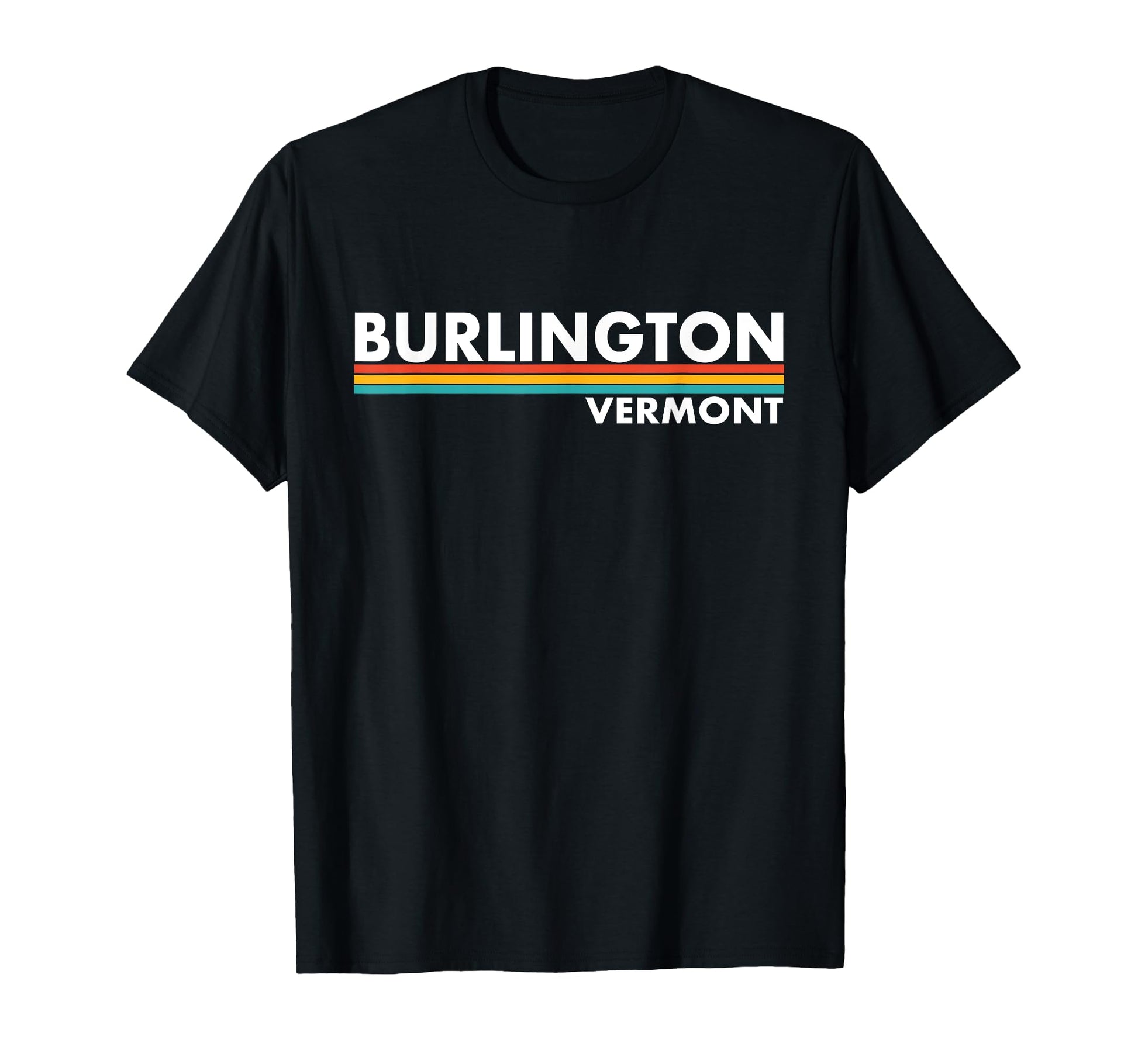 Burlington Vermont Stripes T-Shirt - Fun Novelty Design Men Women - T-Shirt, Sweatshirt, Hoodie
