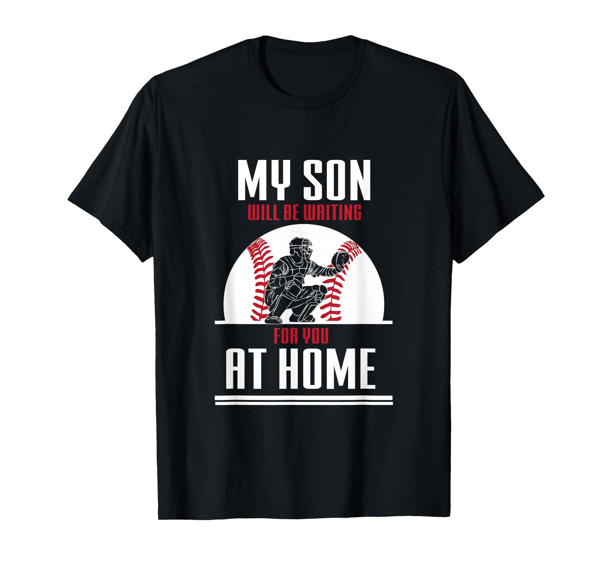 Baseball Catcher Sport Team Coach Gift T-Shirt - Minimalist Print Unisex - T-Shirt, Sweatshirt, Hoodie