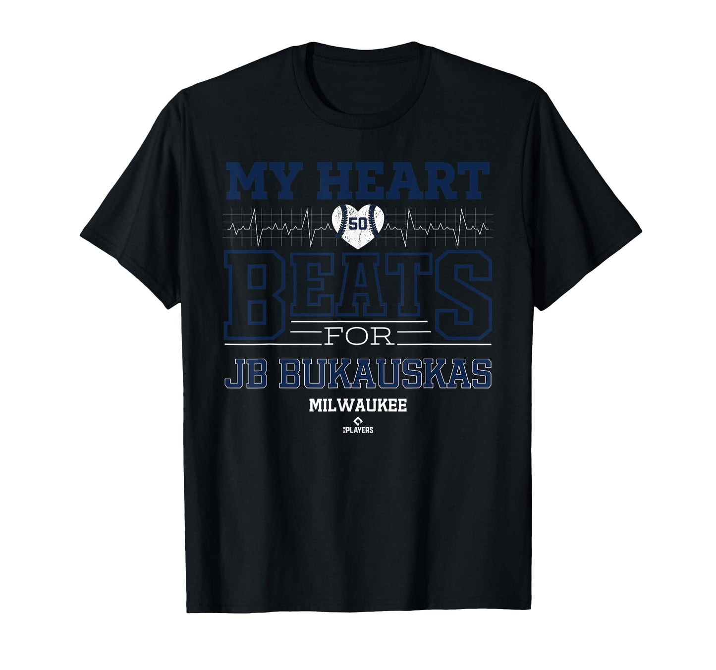 My Heart Beats Jb Bukauskas Milwaukee T-Shirt - Graphic Print for Adults - T-Shirt, Sweatshirt, Hoodie