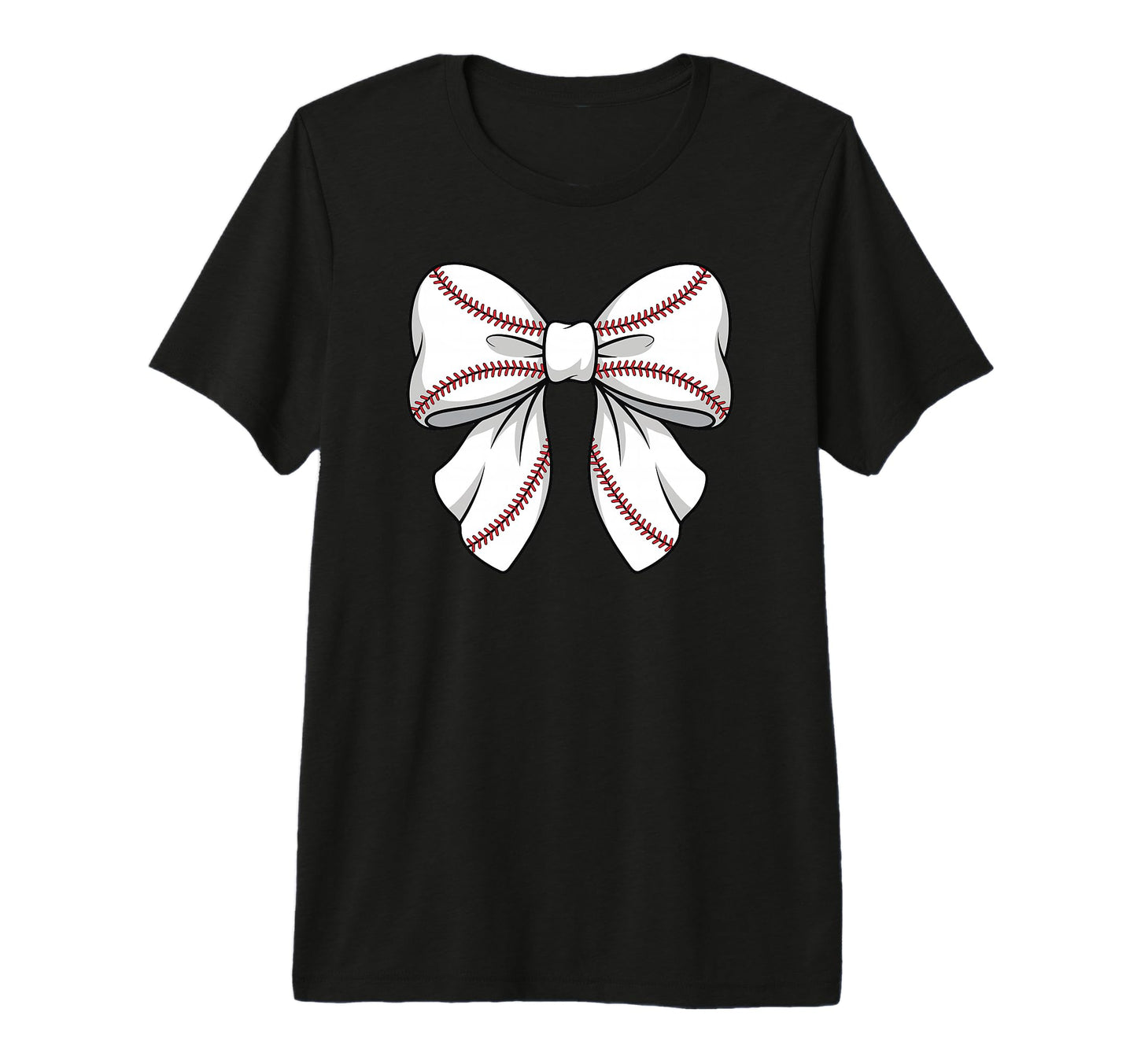 Baseball Coquette Bow Tri Blend T-Shirt - Casual Everyday Wear Unisex - T-Shirt, Sweatshirt, Hoodie