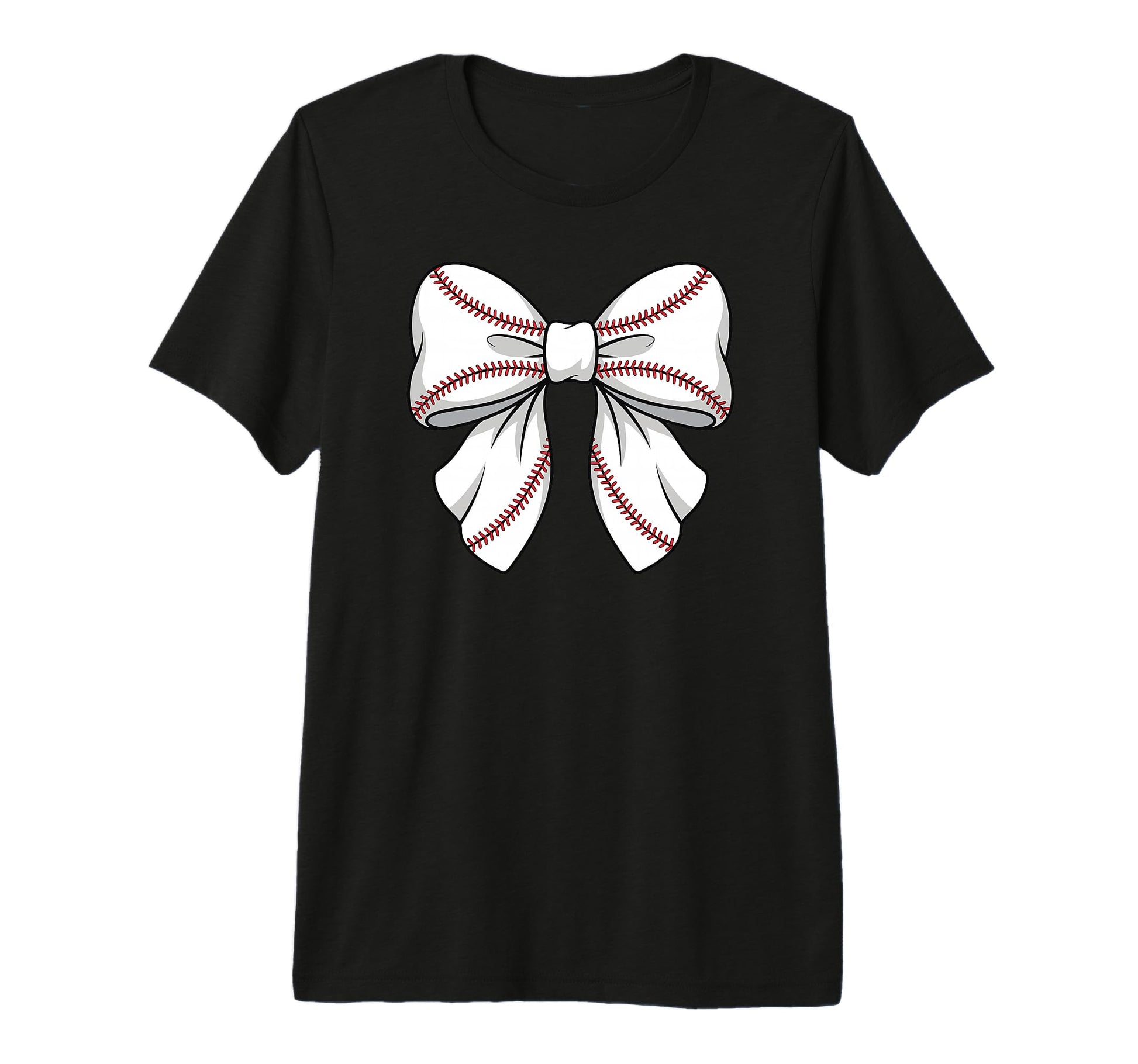 Baseball Coquette Bow Tri Blend T-Shirt - Casual Everyday Wear Unisex - T-Shirt, Sweatshirt, Hoodie