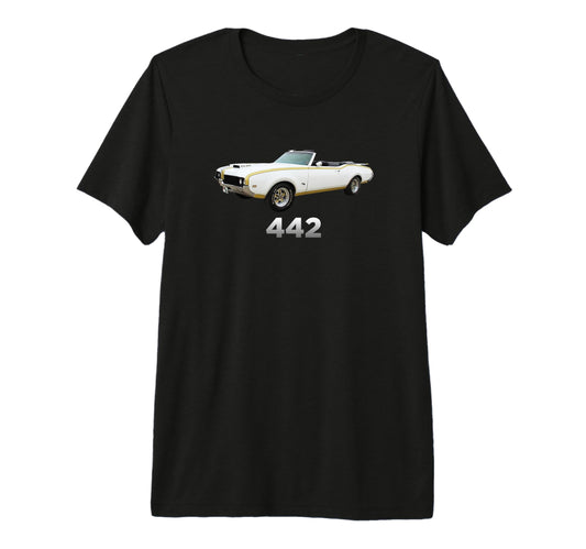 442 Oldsmobile Cutlass Car Show T-Shirt - Fun Novelty Design Men Women - T-Shirt, Sweatshirt, Hoodie