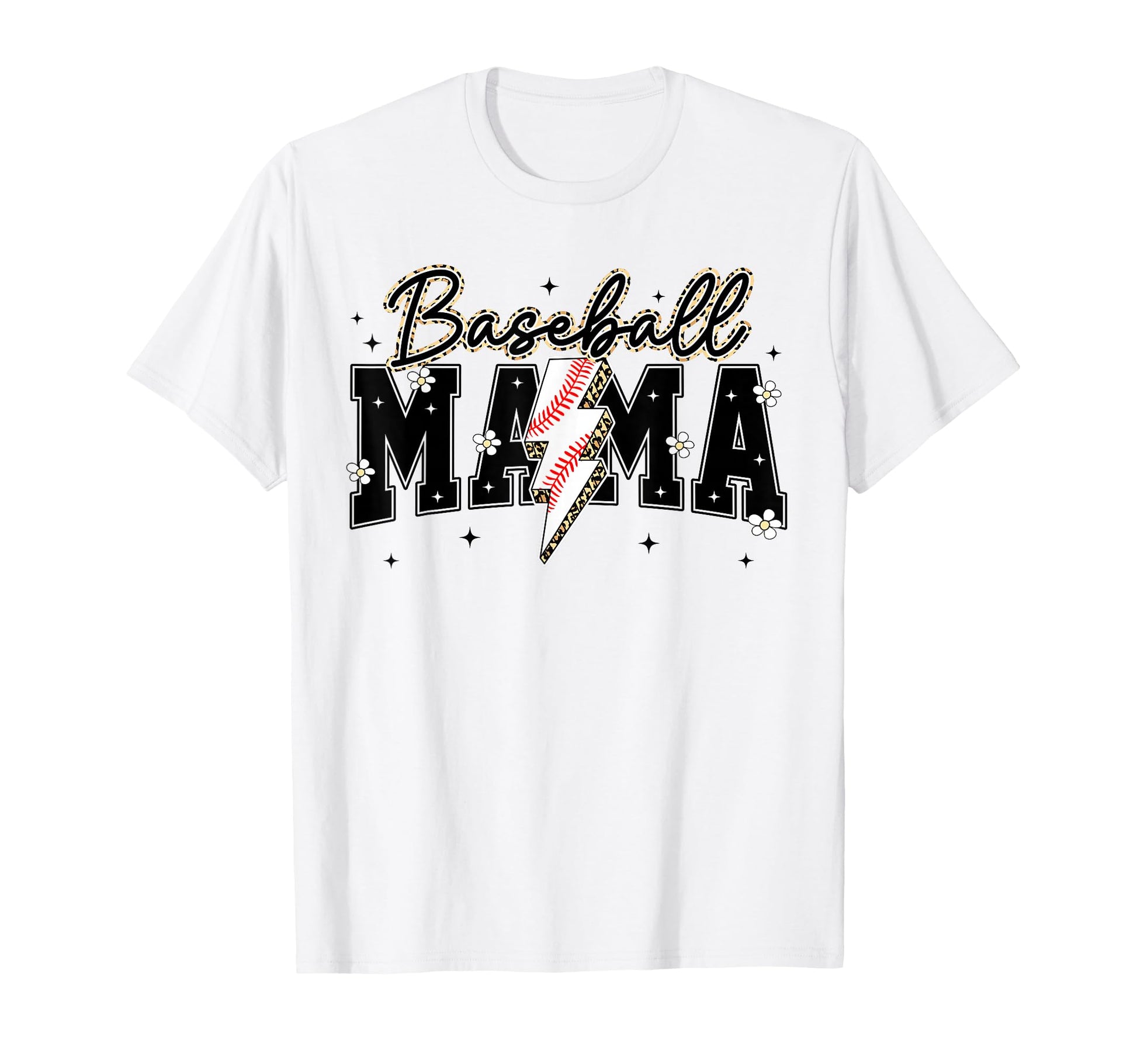 Baseball Mama Lightning Game Day Season T-Shirt - Trendy Graphic Unisex - T-Shirt, Sweatshirt, Hoodie