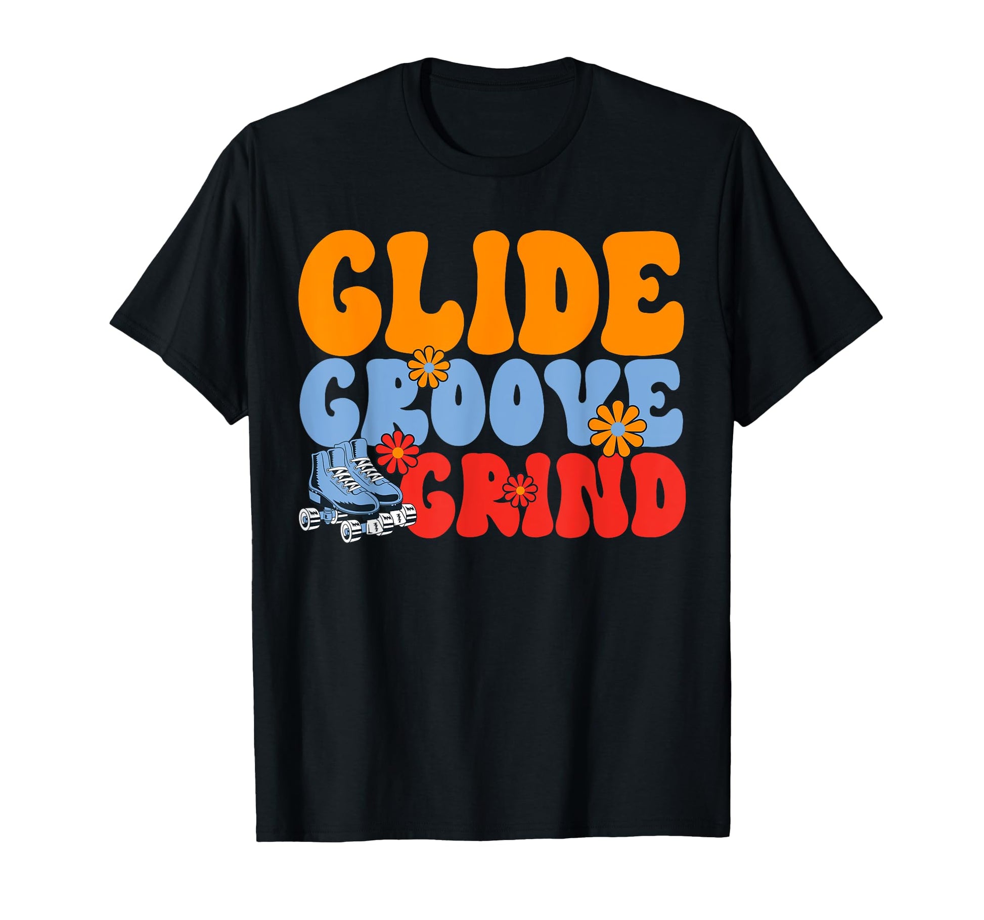 Roller Skating Glide Groove Grind T-Shirt - Custom Art Print for Adults - T-Shirt, Sweatshirt, Hoodie