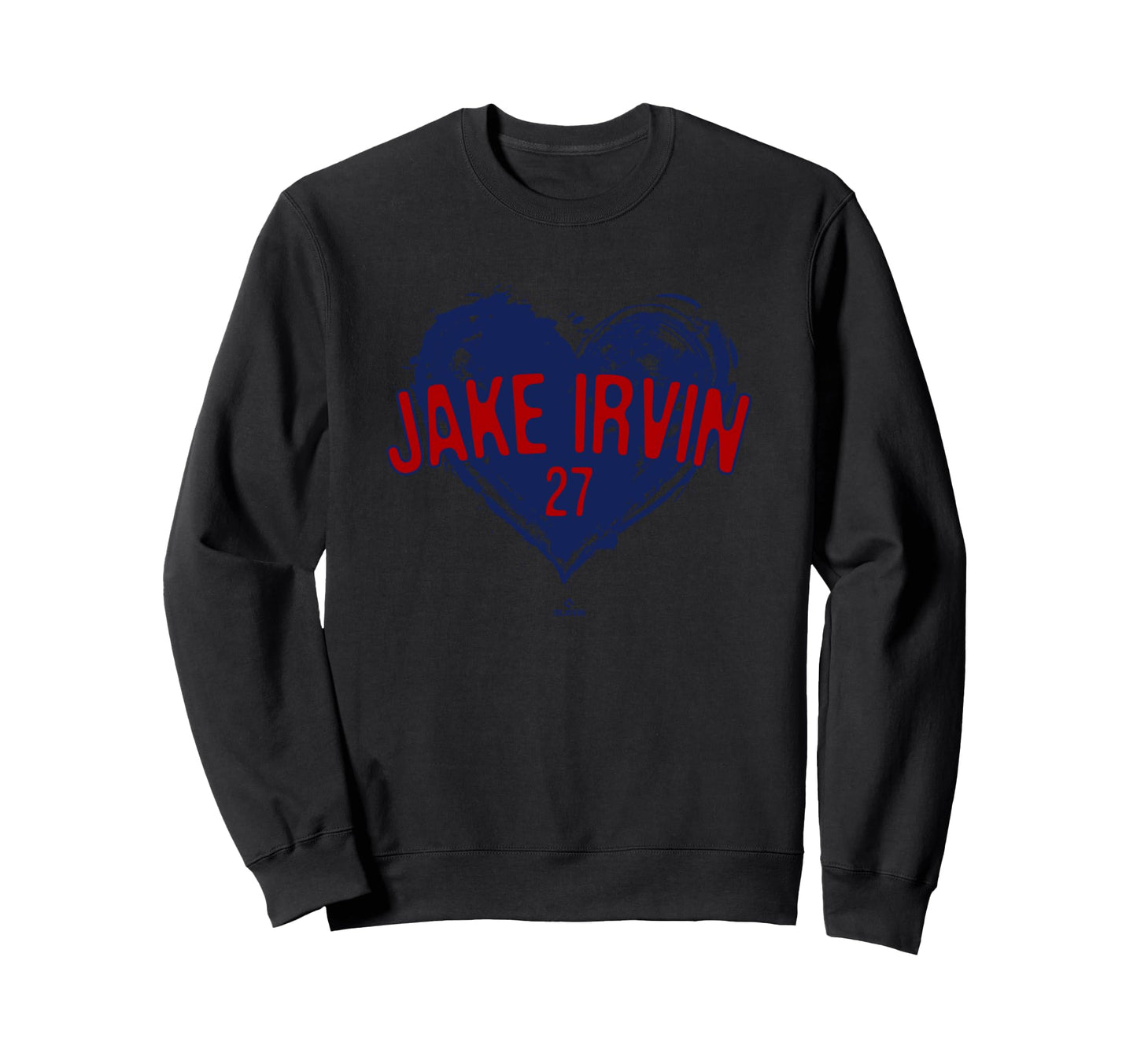 Distressed Heart Jake Irvin Sweatshirt - Streetwear Style Unisex - T-Shirt, Sweatshirt, Hoodie