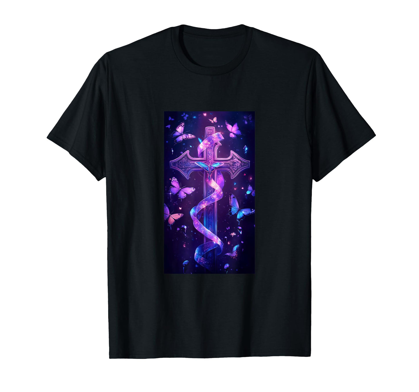 Gothic Cross Grunge Aesthetic Y2K T-Shirt - Minimalist Print Men Women - T-Shirt, Sweatshirt, Hoodie