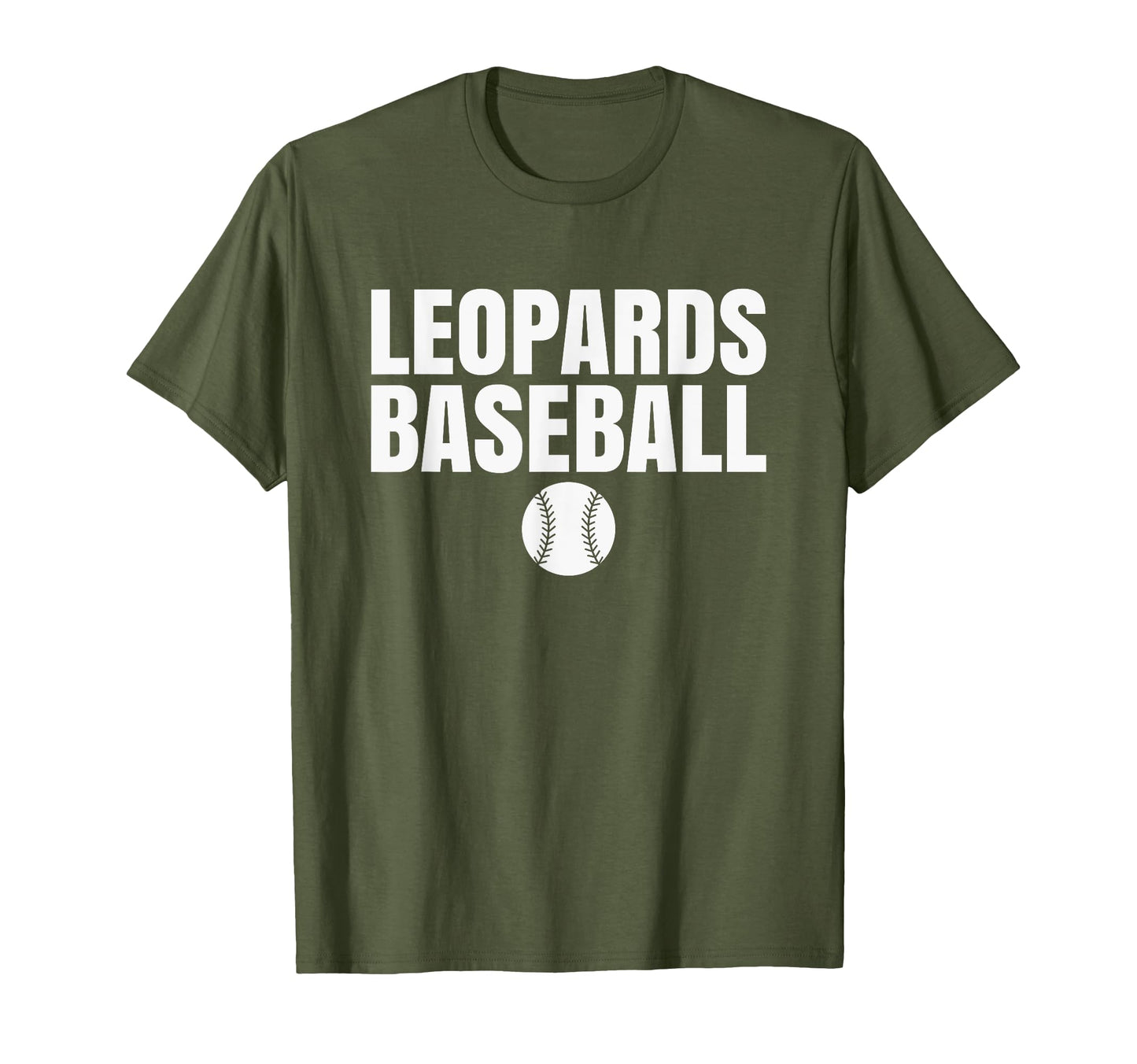 Belle Vernon Area Leopards Baseball T-Shirt - Minimalist Print for Adults - T-Shirt, Sweatshirt, Hoodie