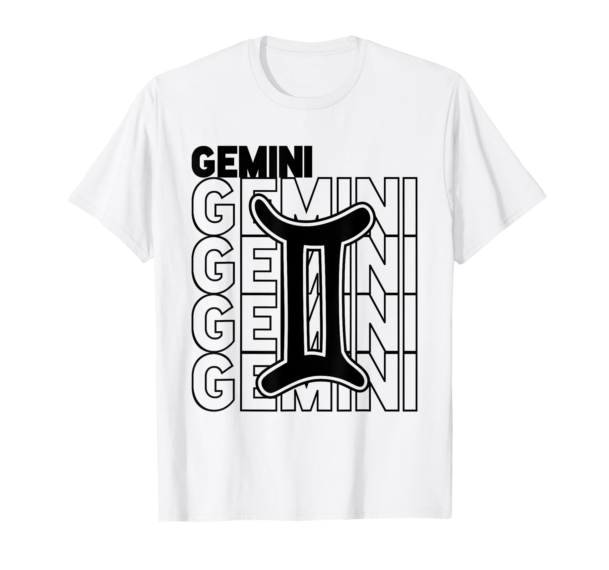 Gemini Zodiac Typography Astrology T-Shirt - Custom Art Print for Adults - T-Shirt, Sweatshirt, Hoodie