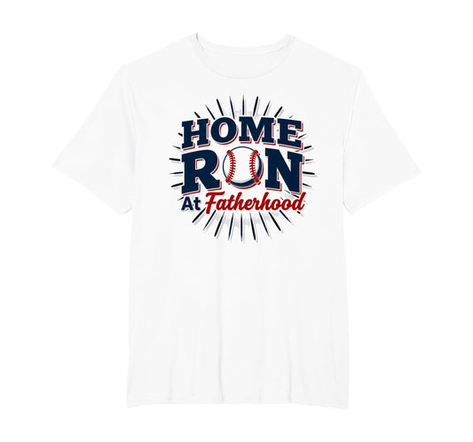 Baseball Dad Home Run Fatherhood Mens T-Shirt - Aesthetic Graphic Unisex - T-Shirt, Sweatshirt, Hoodie