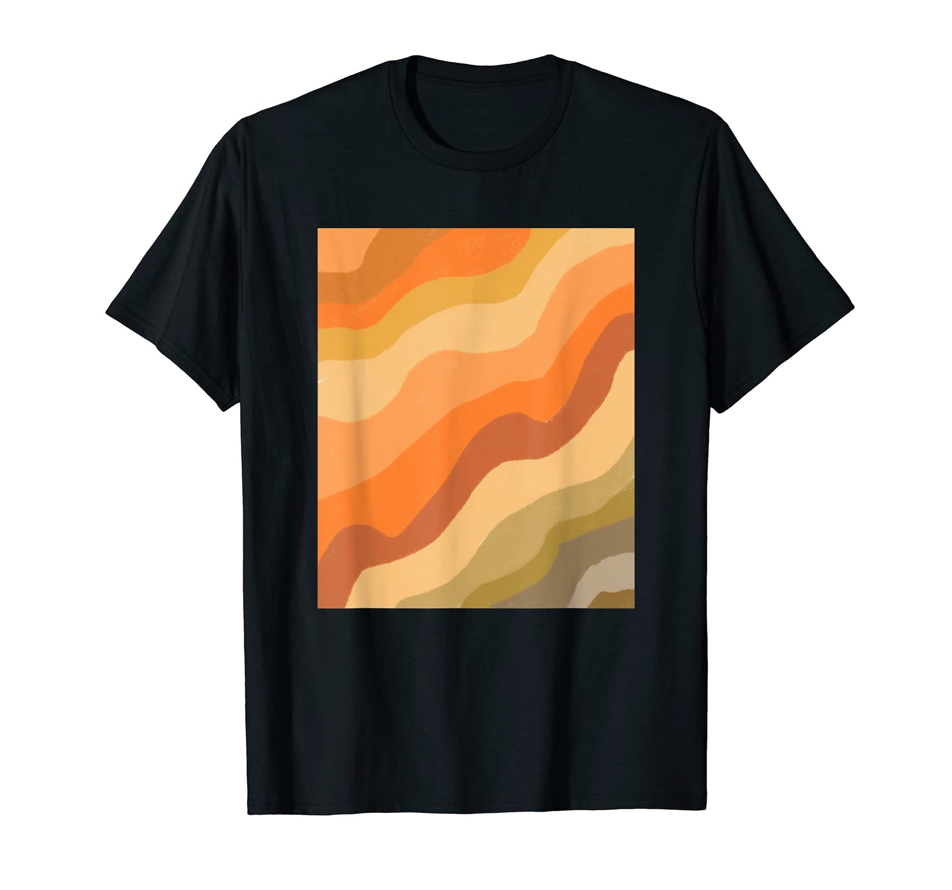 Groovy 60S 70S Wavy Swirl Lines T-Shirt - Fun Novelty Design for Adults - T-Shirt, Sweatshirt, Hoodie