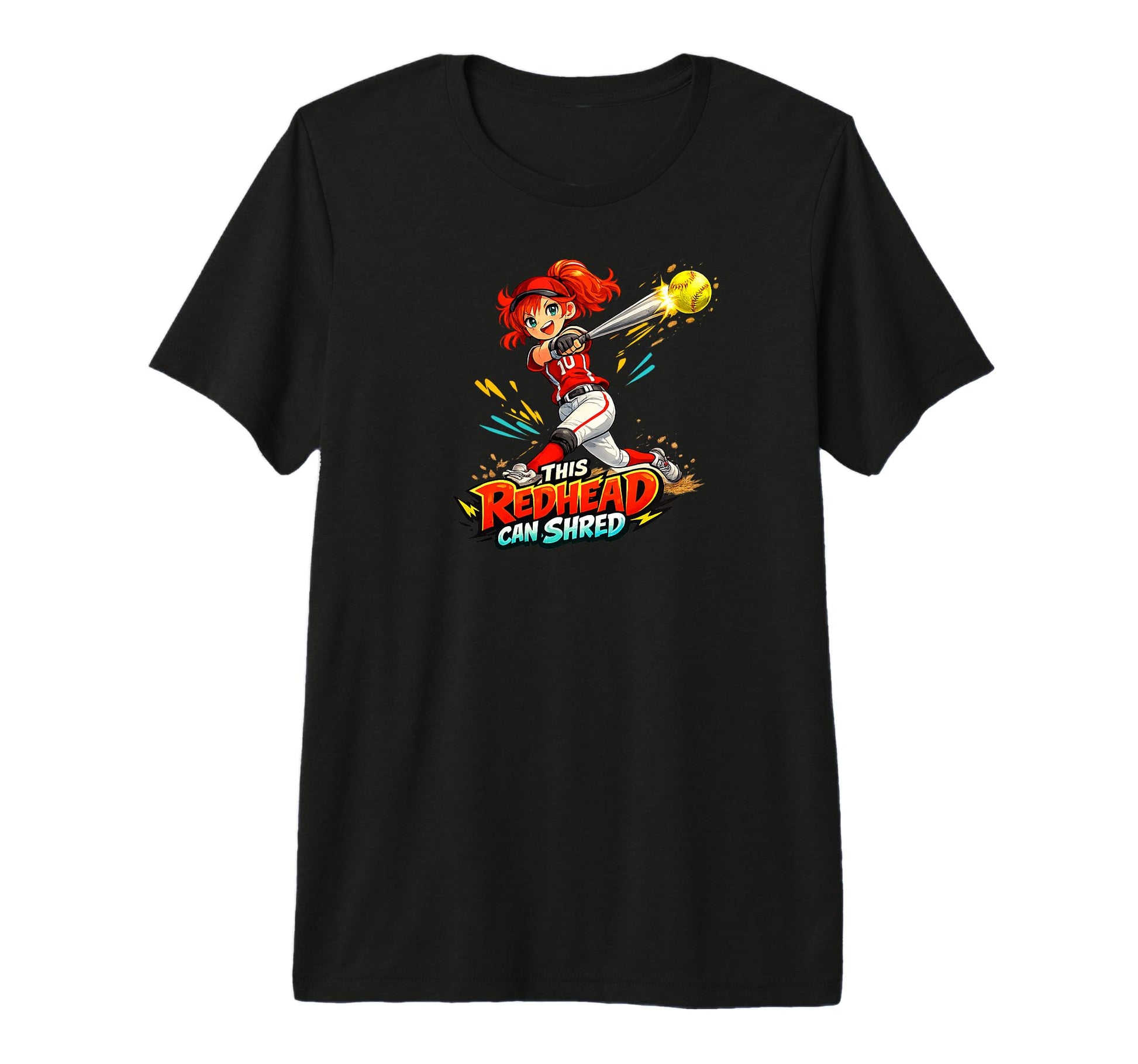 This Redhead Can Shred Manga Pride T-Shirt - Minimalist Print Men Women - T-Shirt, Sweatshirt, Hoodie