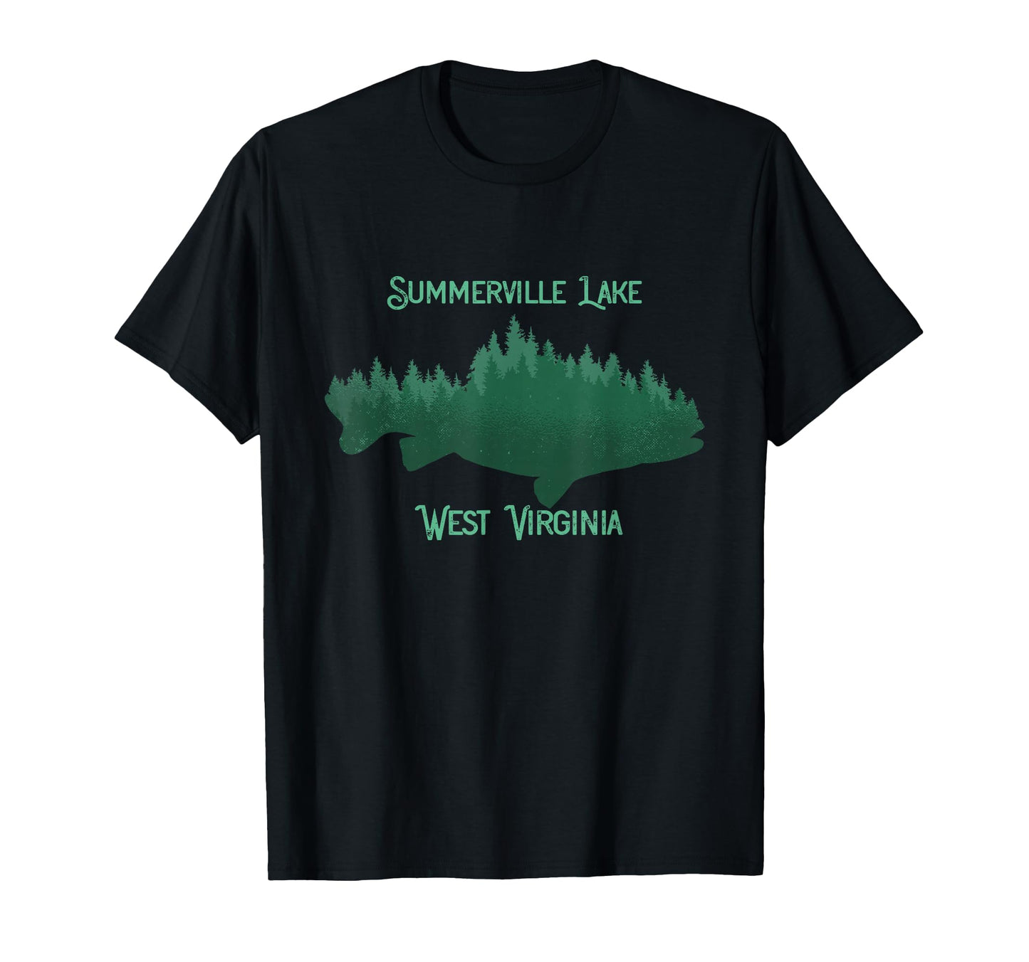 Summerville Lake West Virginia T-Shirt - Minimalist Print Men Women - T-Shirt, Sweatshirt, Hoodie