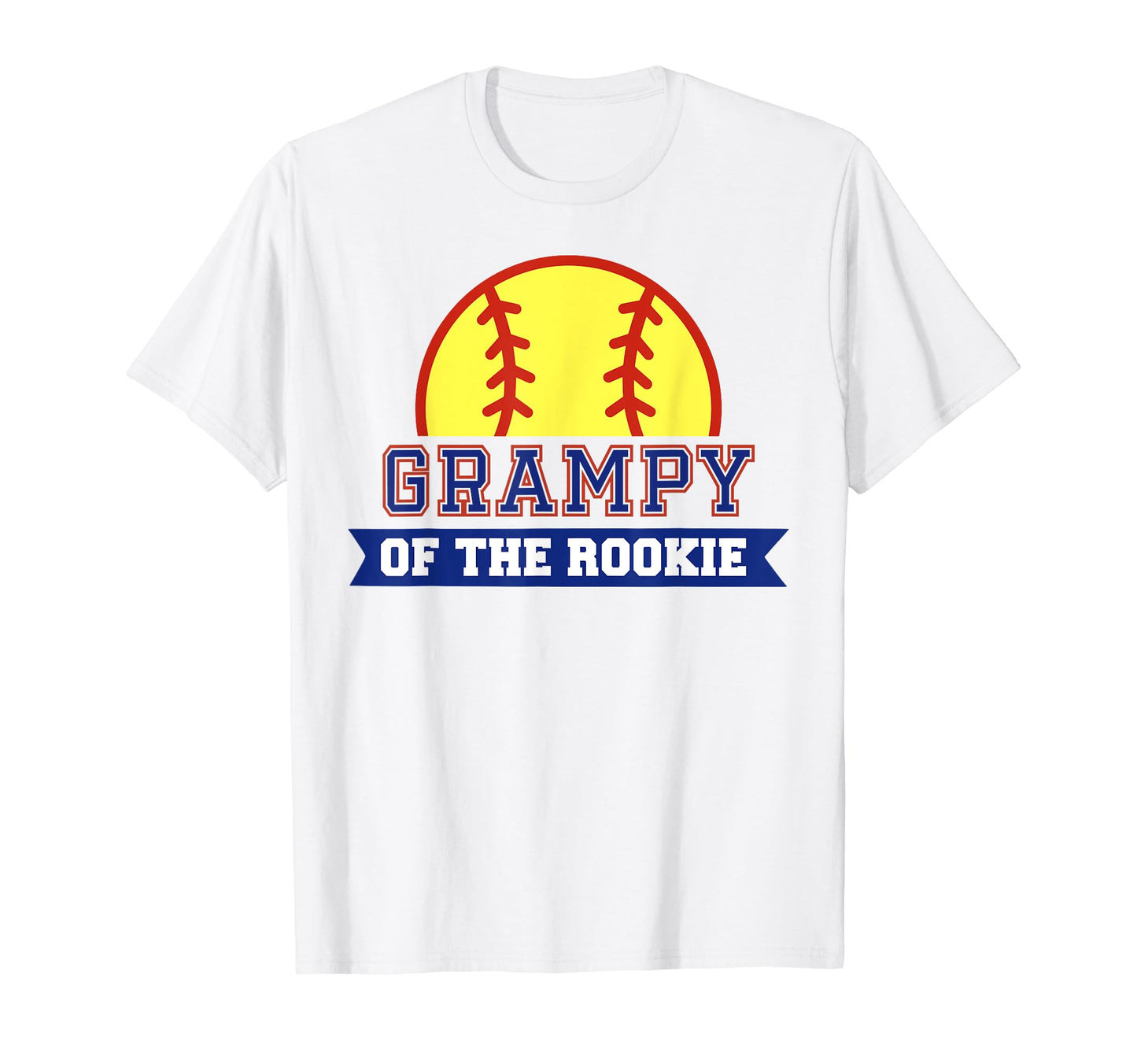 Grampy Rookie 1St Birthday Softball T-Shirt - Trendy Graphic Men Women - T-Shirt, Sweatshirt, Hoodie