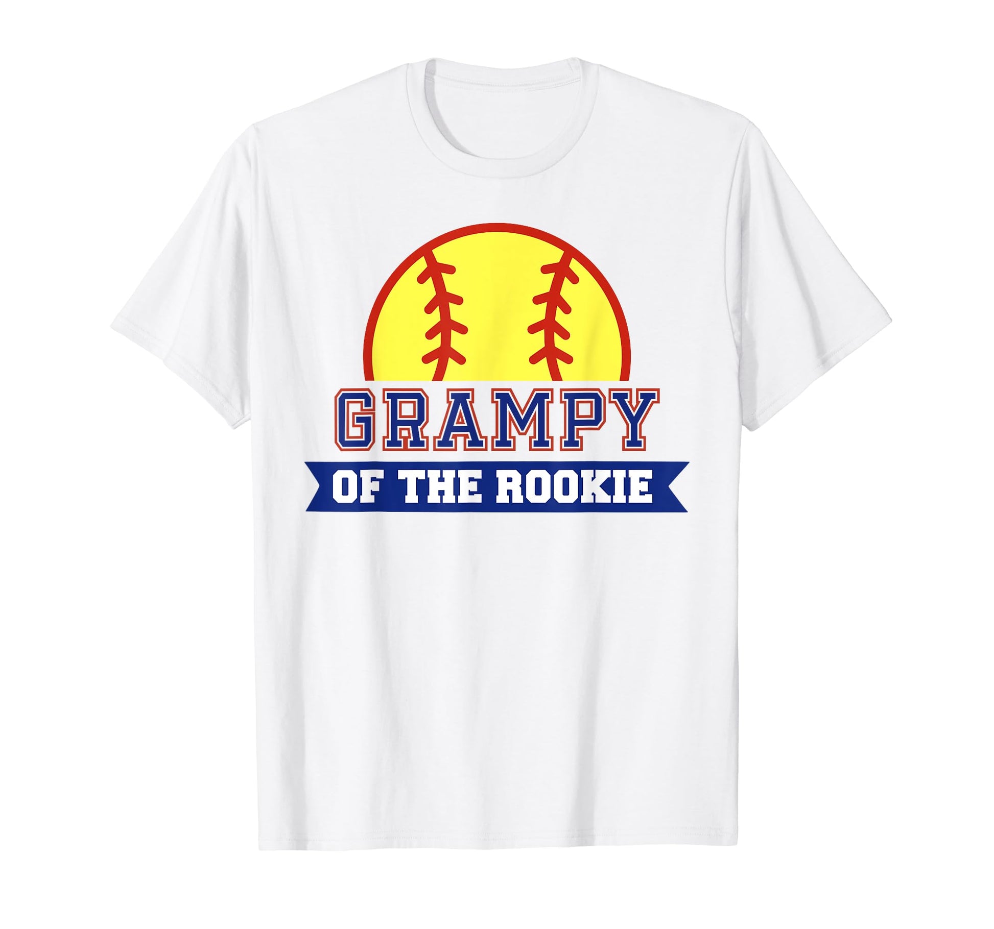 Grampy Rookie 1St Birthday Softball T-Shirt - Trendy Graphic Men Women - T-Shirt, Sweatshirt, Hoodie