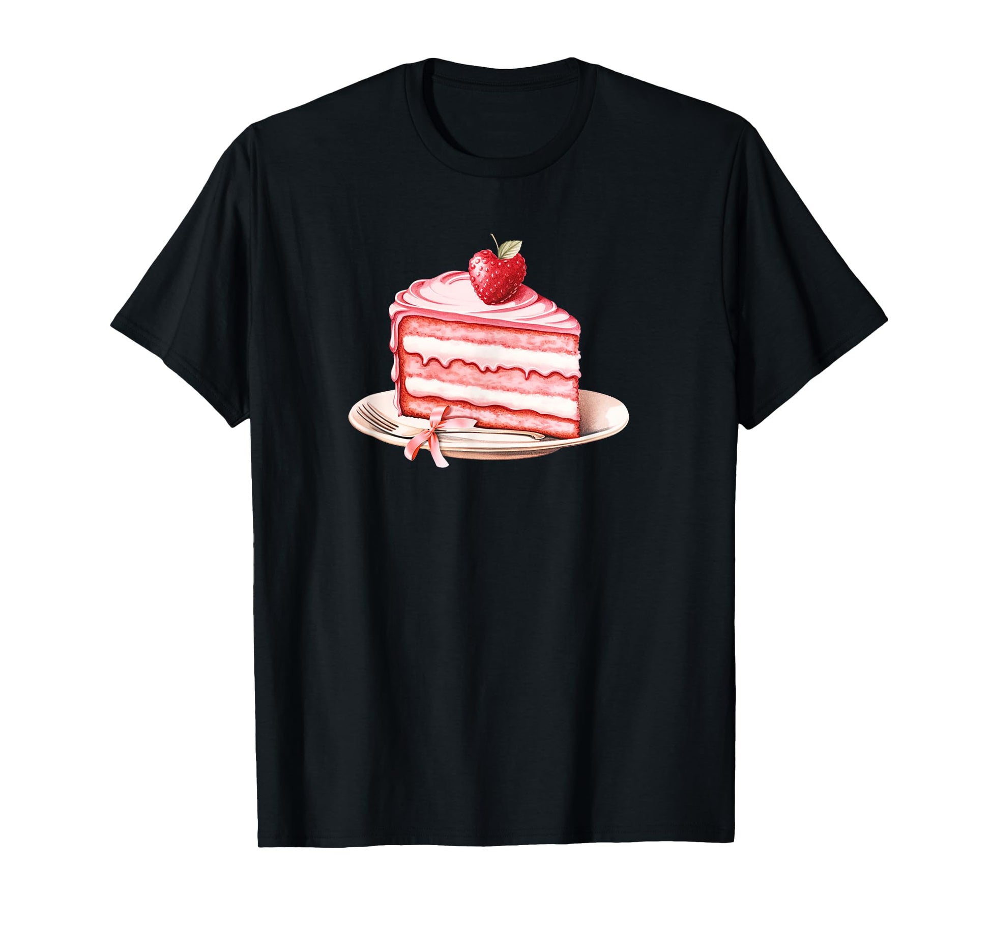 Coquette Strawberry Cake Girlcore T-Shirt - Fun Novelty Design Men Women - T-Shirt, Sweatshirt, Hoodie