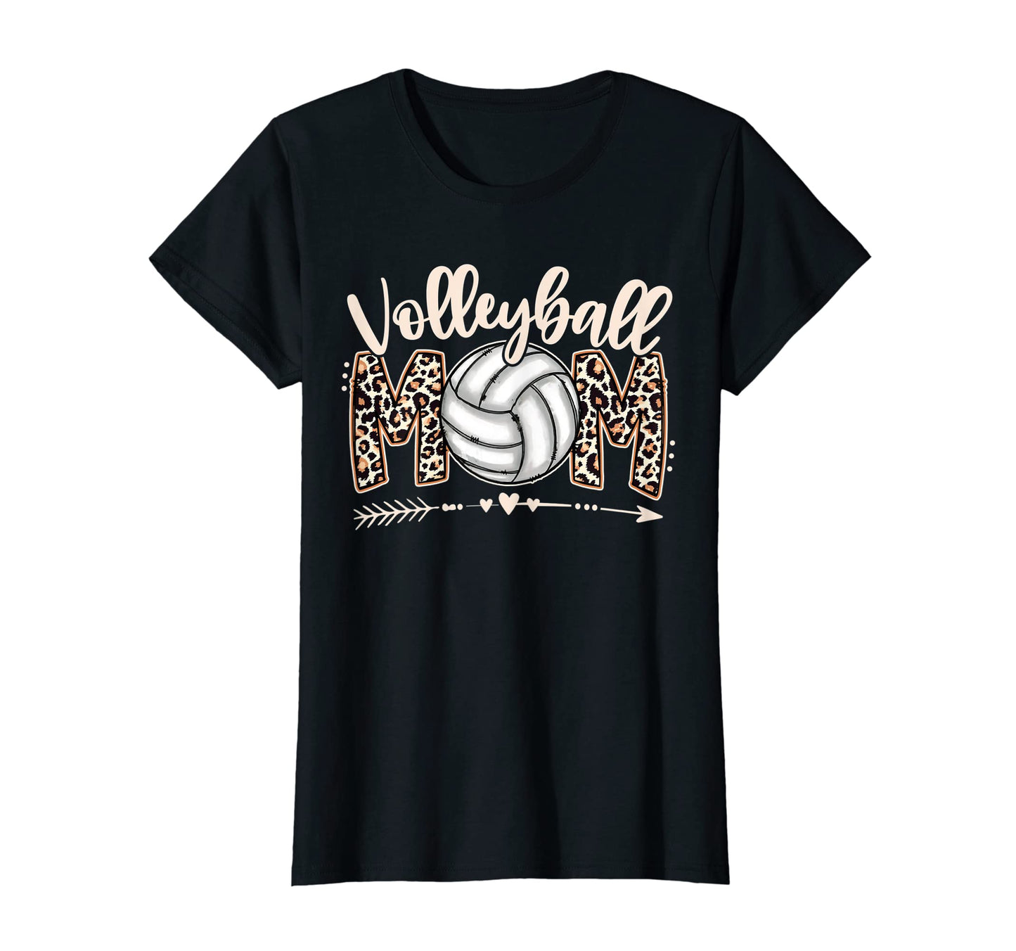 Womens Leopard Baseball Mom T-Shirt - Casual Everyday Wear for Adults - T-Shirt, Sweatshirt, Hoodie