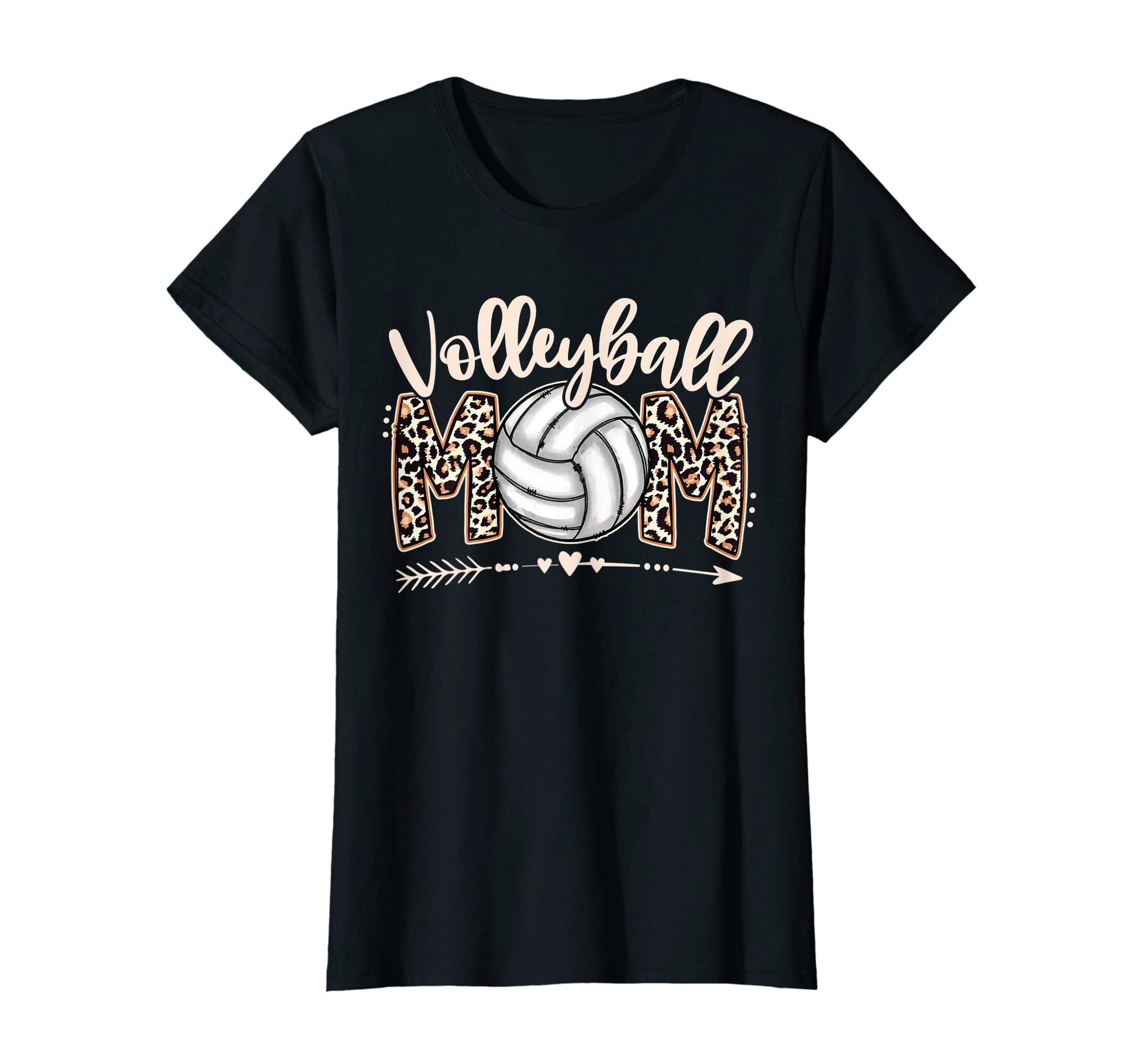 Womens Leopard Baseball Mom T-Shirt - Casual Everyday Wear for Adults - T-Shirt, Sweatshirt, Hoodie