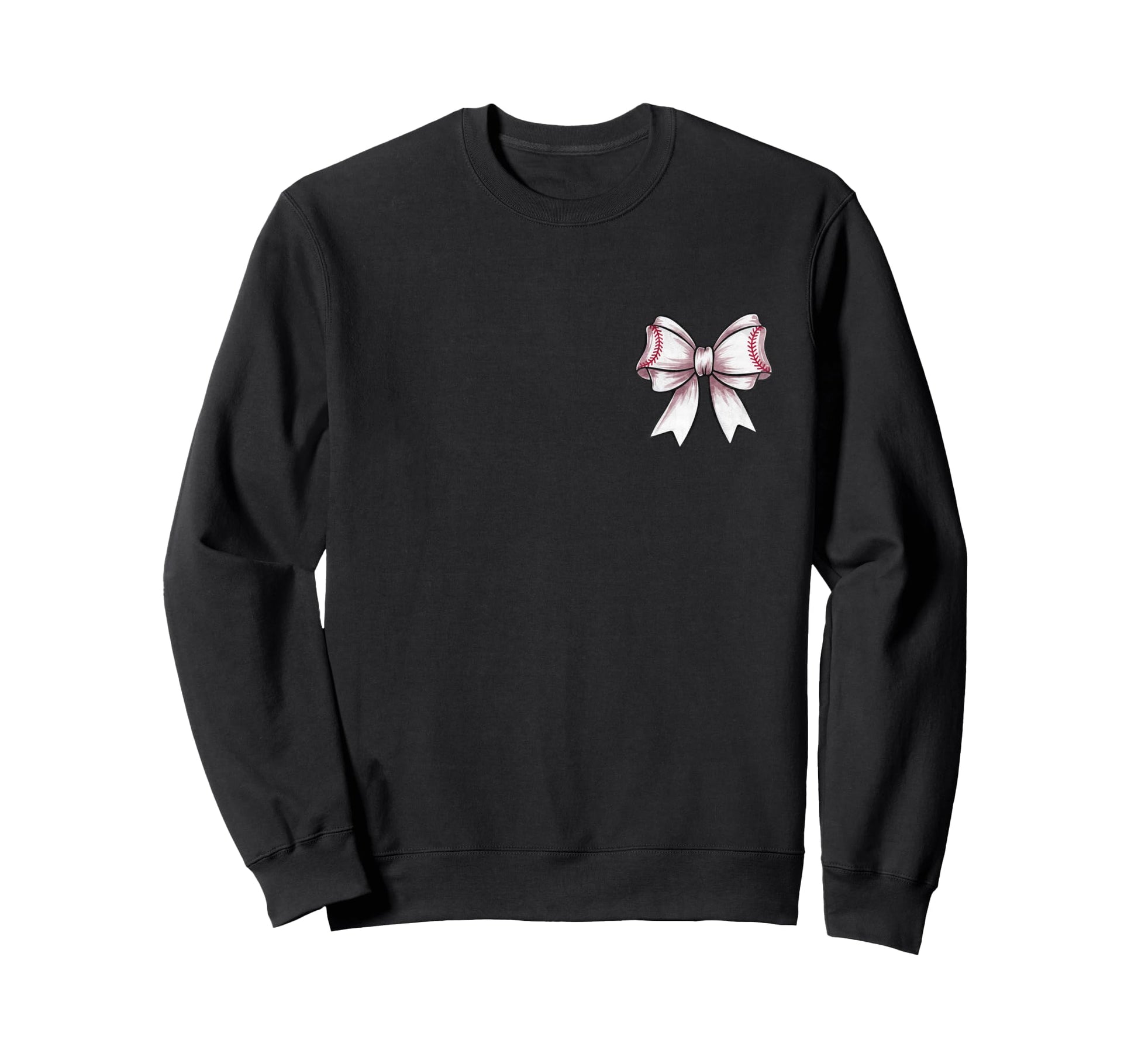 Baseball Bow Game Day Coquette Sweatshirt - Casual Everyday Wear Men Women - T-Shirt, Sweatshirt, Hoodie