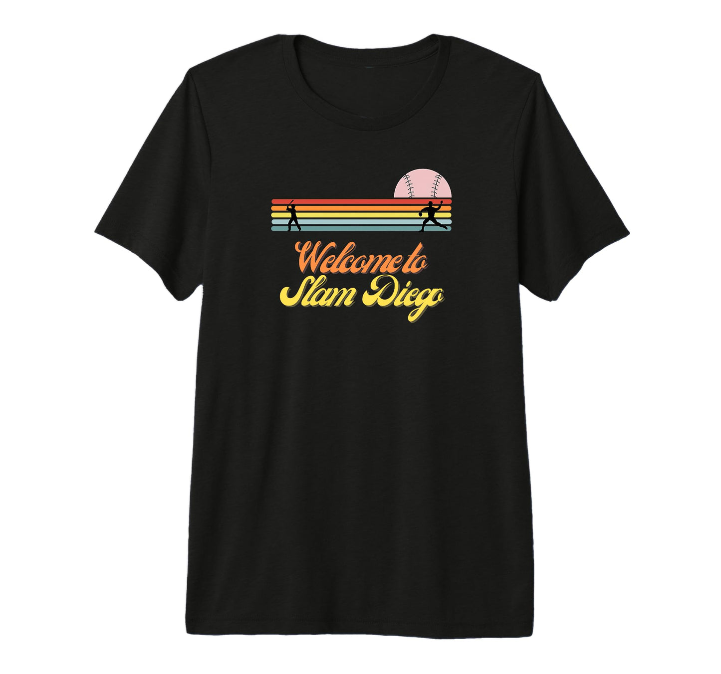 Slam Diego Baseball Fan Home Runs Tri T-Shirt - Custom Art Print Men Women - T-Shirt, Sweatshirt, Hoodie