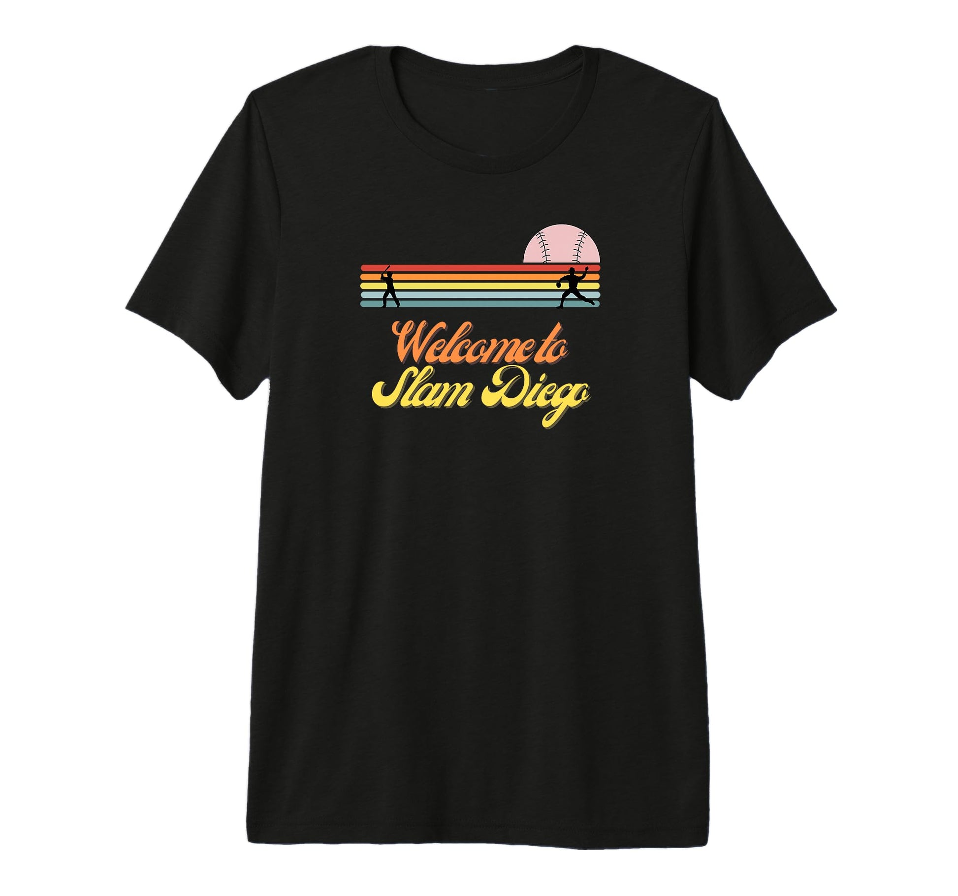 Slam Diego Baseball Fan Home Runs Tri T-Shirt - Custom Art Print Men Women - T-Shirt, Sweatshirt, Hoodie