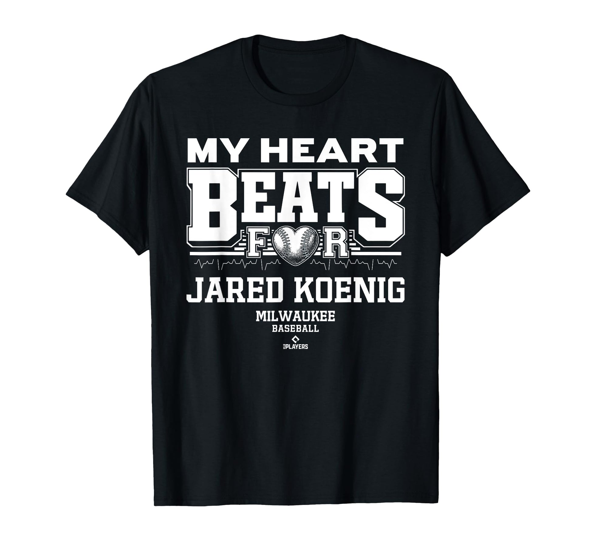 My Heart Beats Jared Koenig Milwaukee T-Shirt - Minimalist Print Unisex - T-Shirt, Sweatshirt, Hoodie