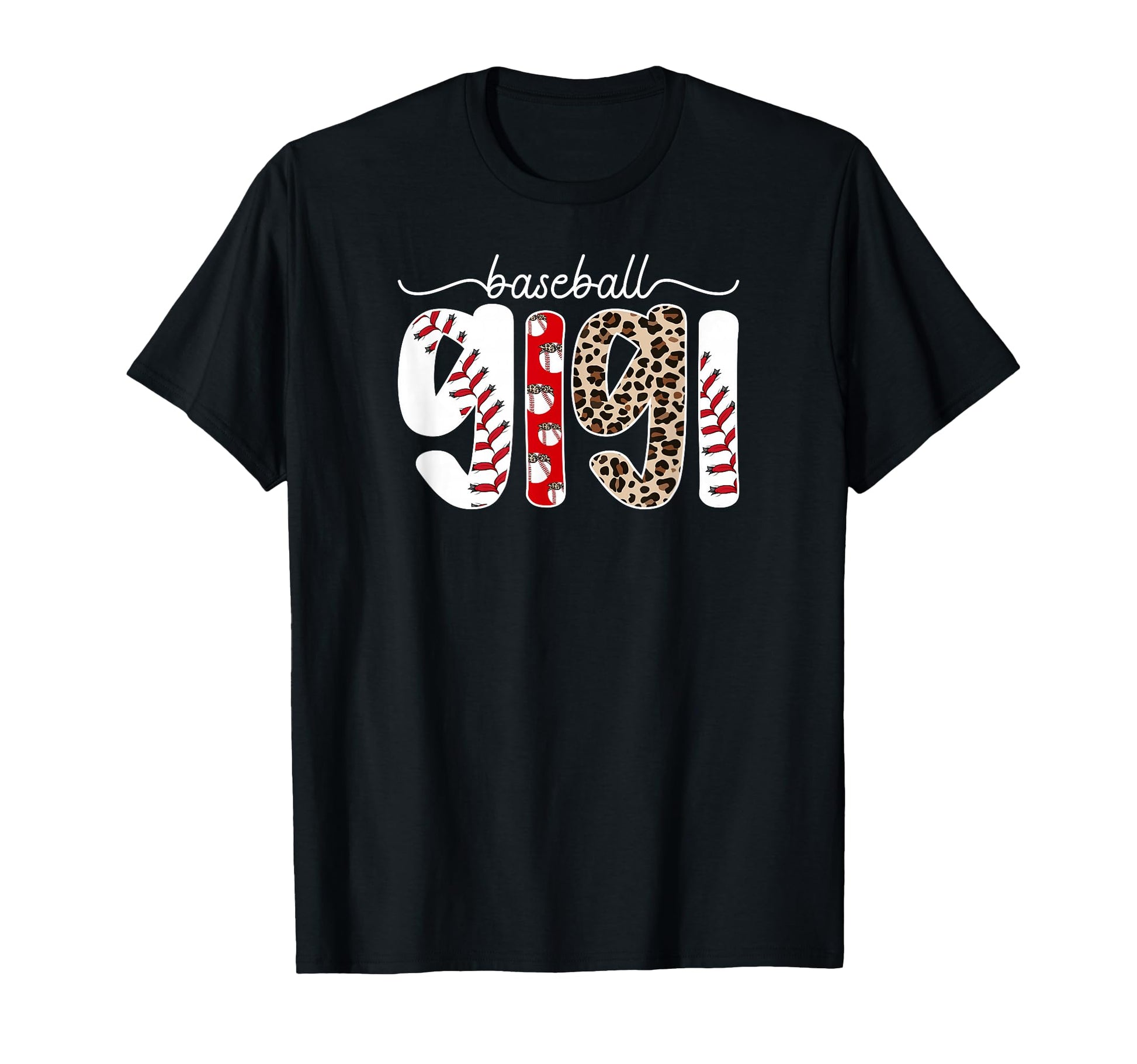 Baseball Gigi Leopard Gigi Baseball T-Shirt - Novelty Apparel Unisex - T-Shirt, Sweatshirt, Hoodie