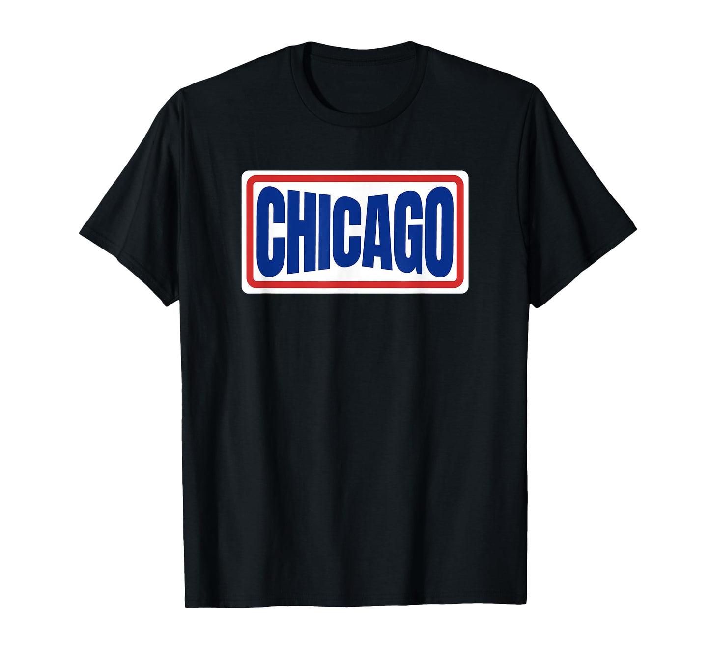 Fun Chicago Blue Red Throwback T-Shirt - Casual Everyday Wear Men Women - T-Shirt, Sweatshirt, Hoodie