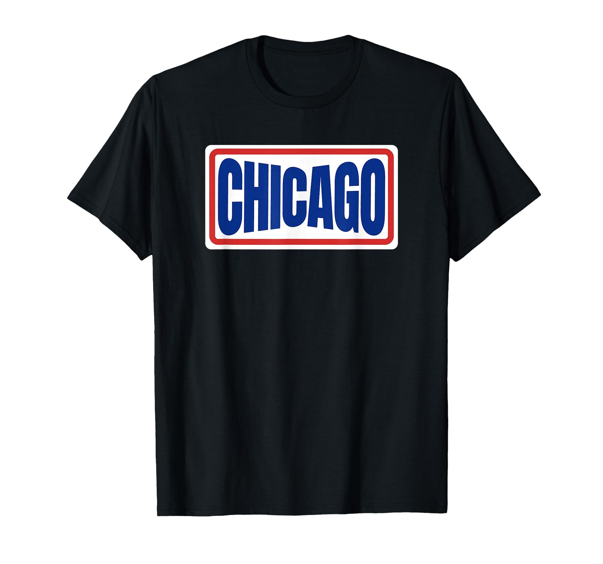 Fun Chicago Blue Red Throwback T-Shirt - Casual Everyday Wear Men Women - T-Shirt, Sweatshirt, Hoodie