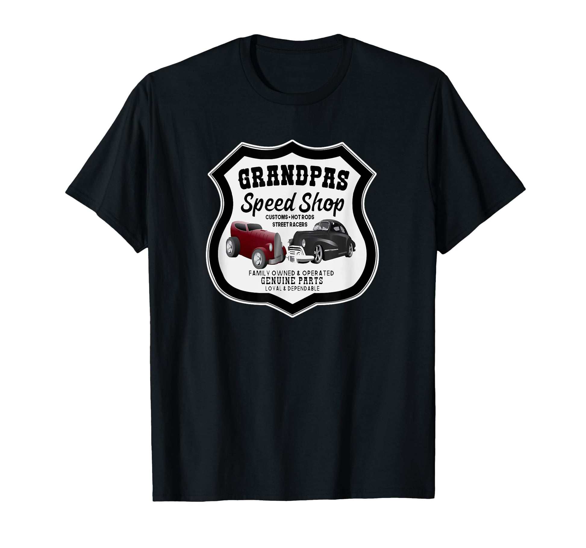 Grandpas Speed Shop Car Lovers Car Show T-Shirt - Graphic Print for Adults - T-Shirt, Sweatshirt, Hoodie