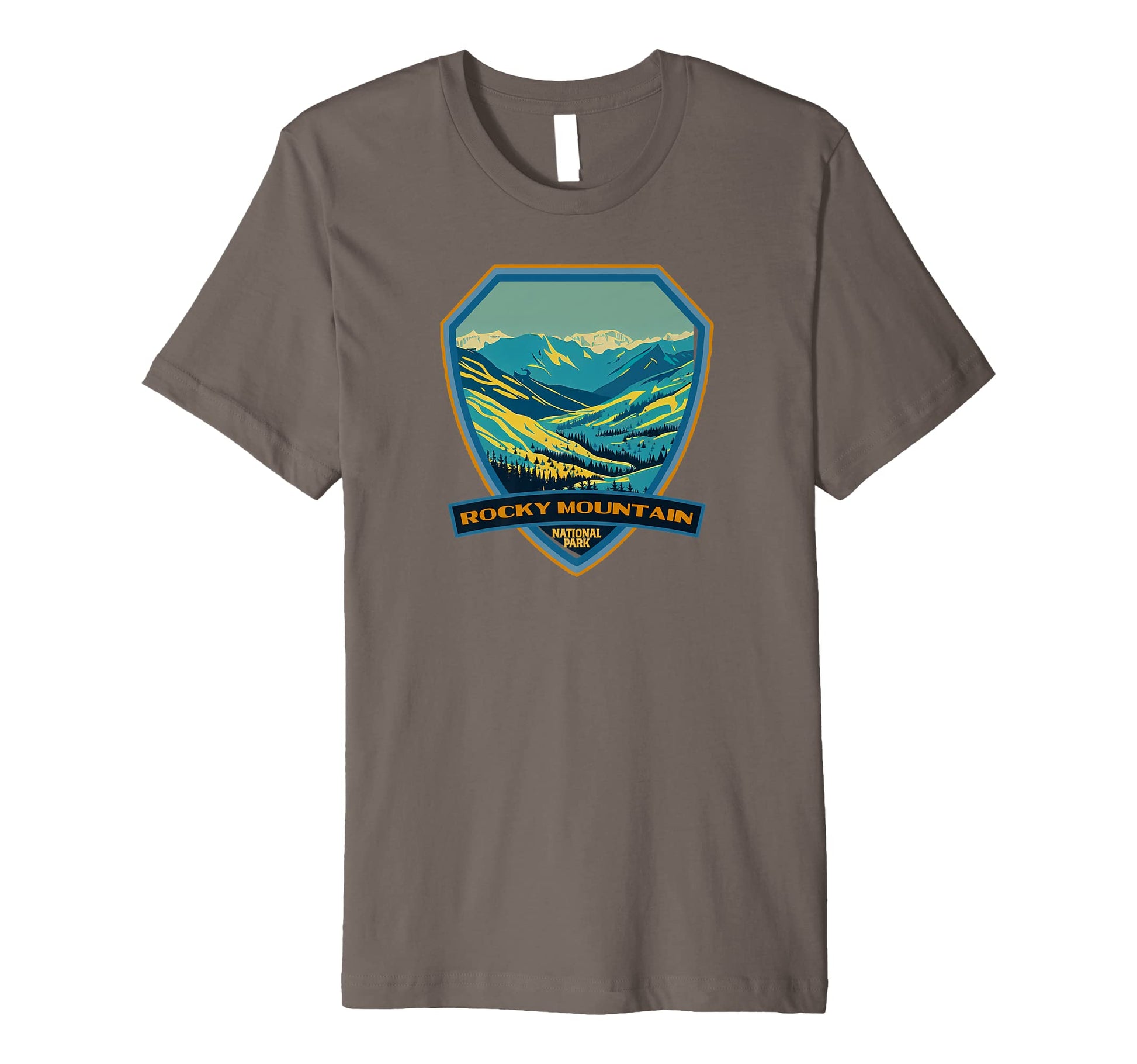 Rocky Mountain National Park Wpa Badge T-Shirt - Unique Graphic Unisex - T-Shirt, Sweatshirt, Hoodie