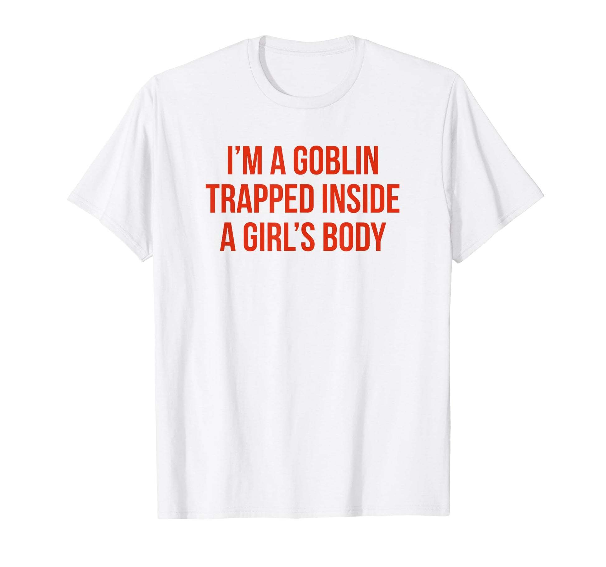 Im Goblin Trapped Inside Body Y2K T-Shirt - Minimalist Print for Adults - T-Shirt, Sweatshirt, Hoodie