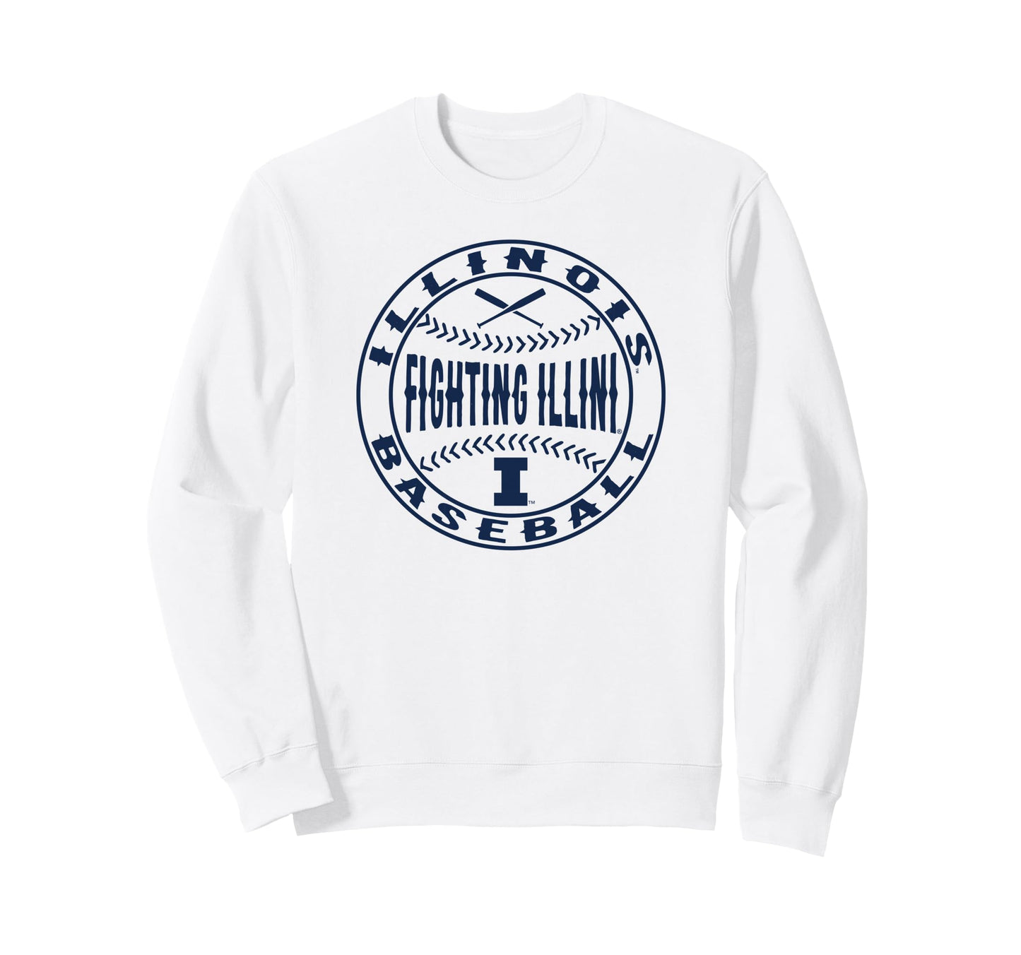Illinois Fighting Illini Baseball Sweatshirt - Minimalist Print Unisex - T-Shirt, Sweatshirt, Hoodie