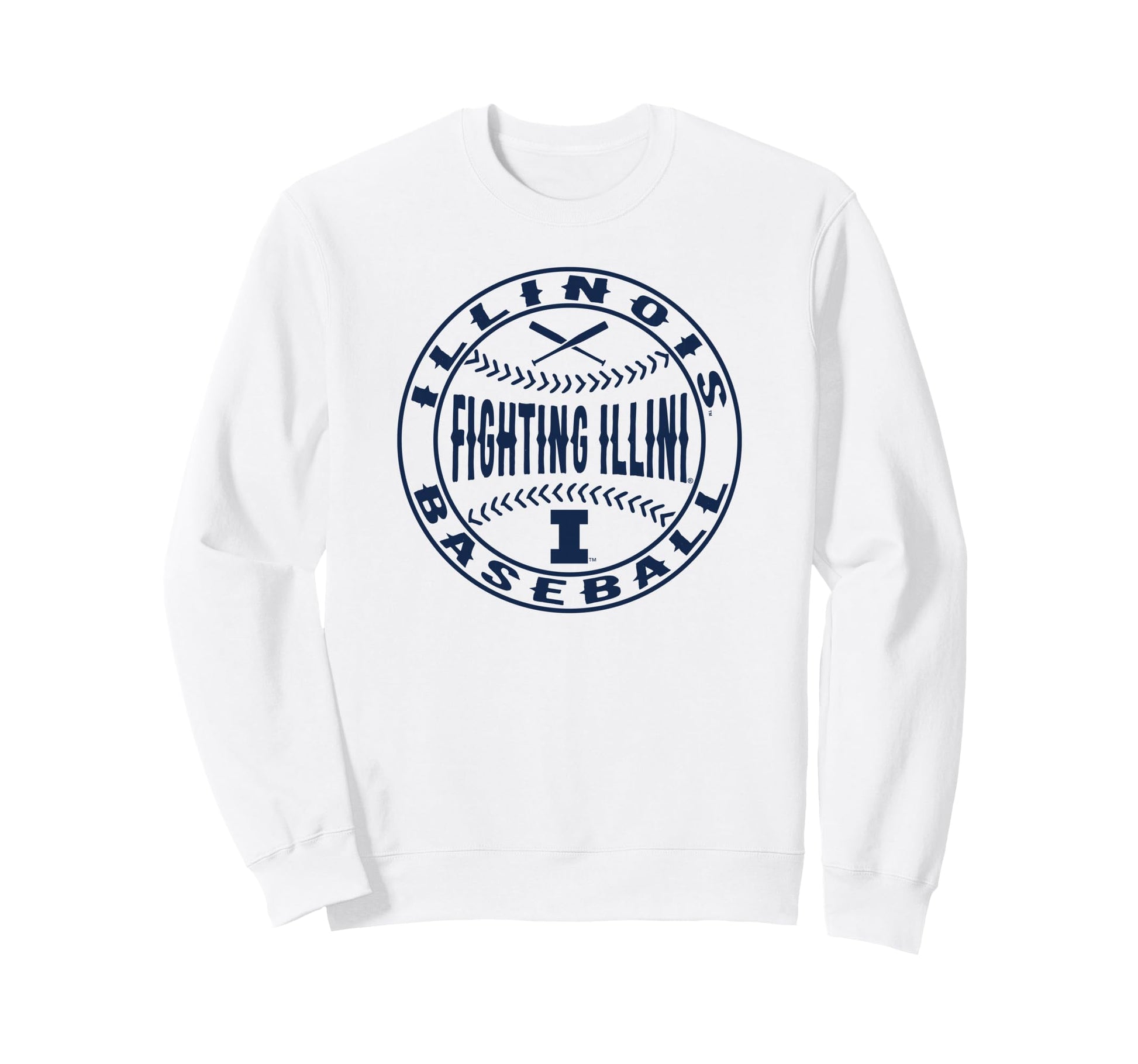 Illinois Fighting Illini Baseball Sweatshirt - Minimalist Print Unisex - T-Shirt, Sweatshirt, Hoodie