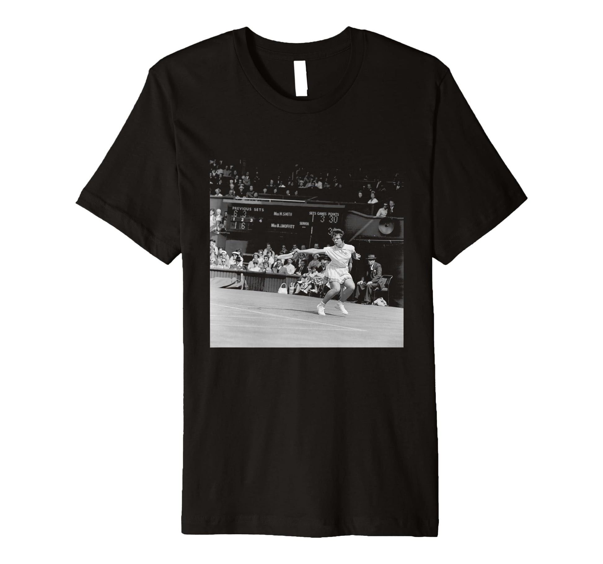 Wimbledon Tennis Billie Jean King 39 T-Shirt - Custom Art Print Unisex - T-Shirt, Sweatshirt, Hoodie