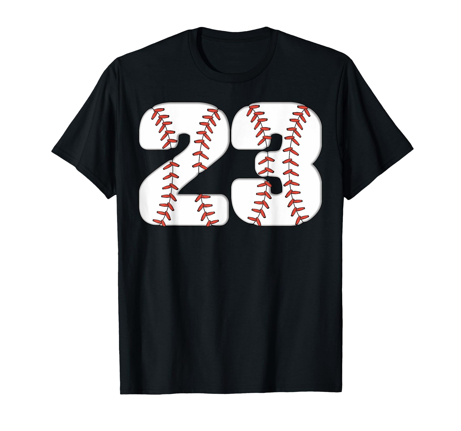 Baseball Number 23 Baseball Birthday 23 T-Shirt - Minimalist Print Unisex - T-Shirt, Sweatshirt, Hoodie