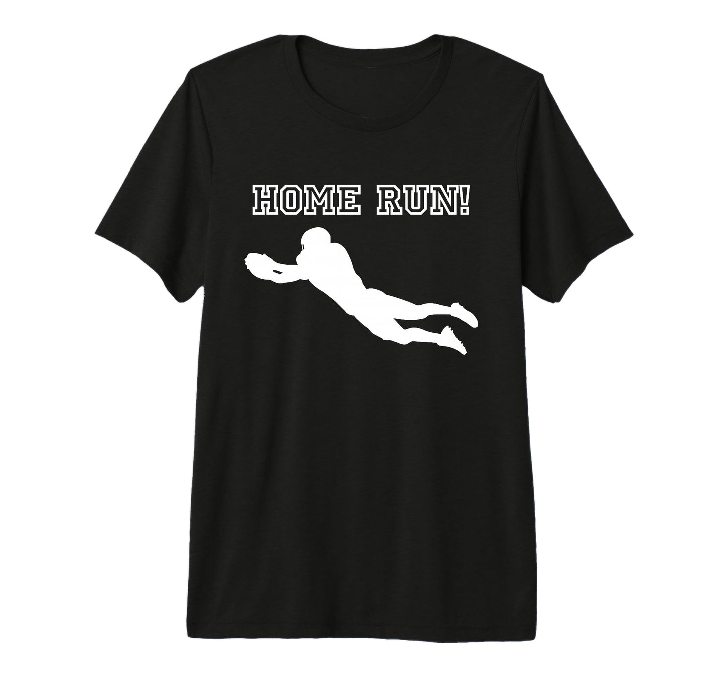 Funny Home Run Football Catch T-Shirt - Minimalist Print Men Women - T-Shirt, Sweatshirt, Hoodie