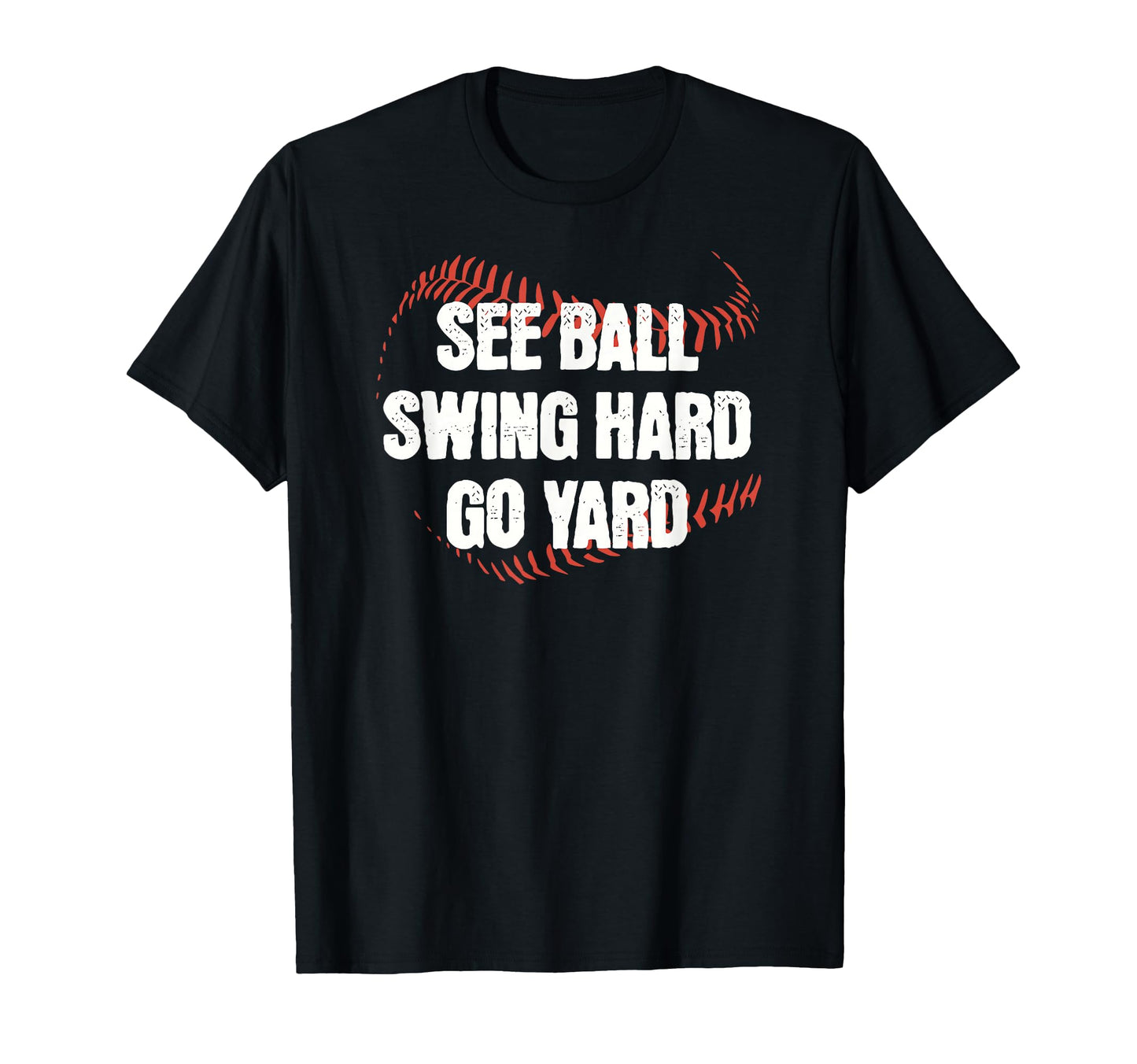 Funny Baseball Seams Home Run See Ball T-Shirt - Trendy Graphic Men Women - T-Shirt, Sweatshirt, Hoodie