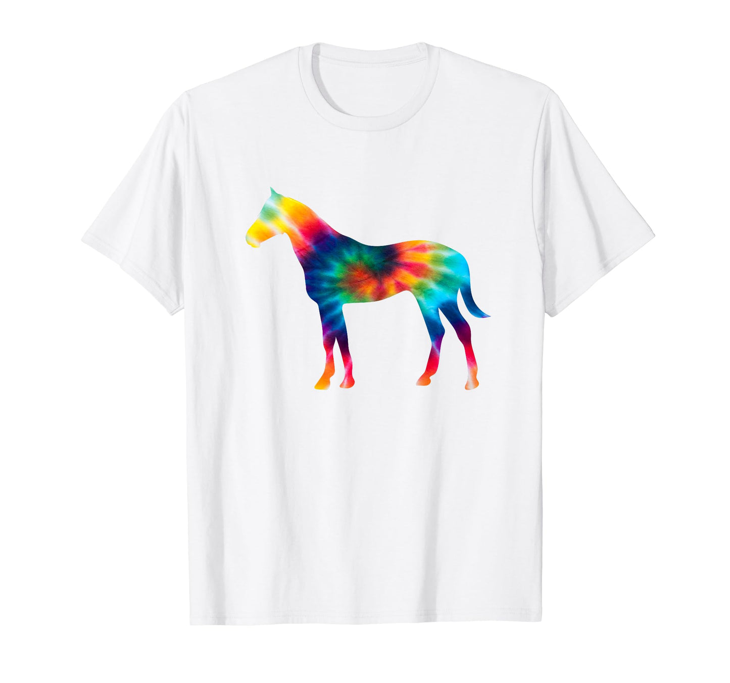 Funny Horse Tie Dye Psychedelic Hippie T-Shirt - Fun Novelty Design Unisex - T-Shirt, Sweatshirt, Hoodie