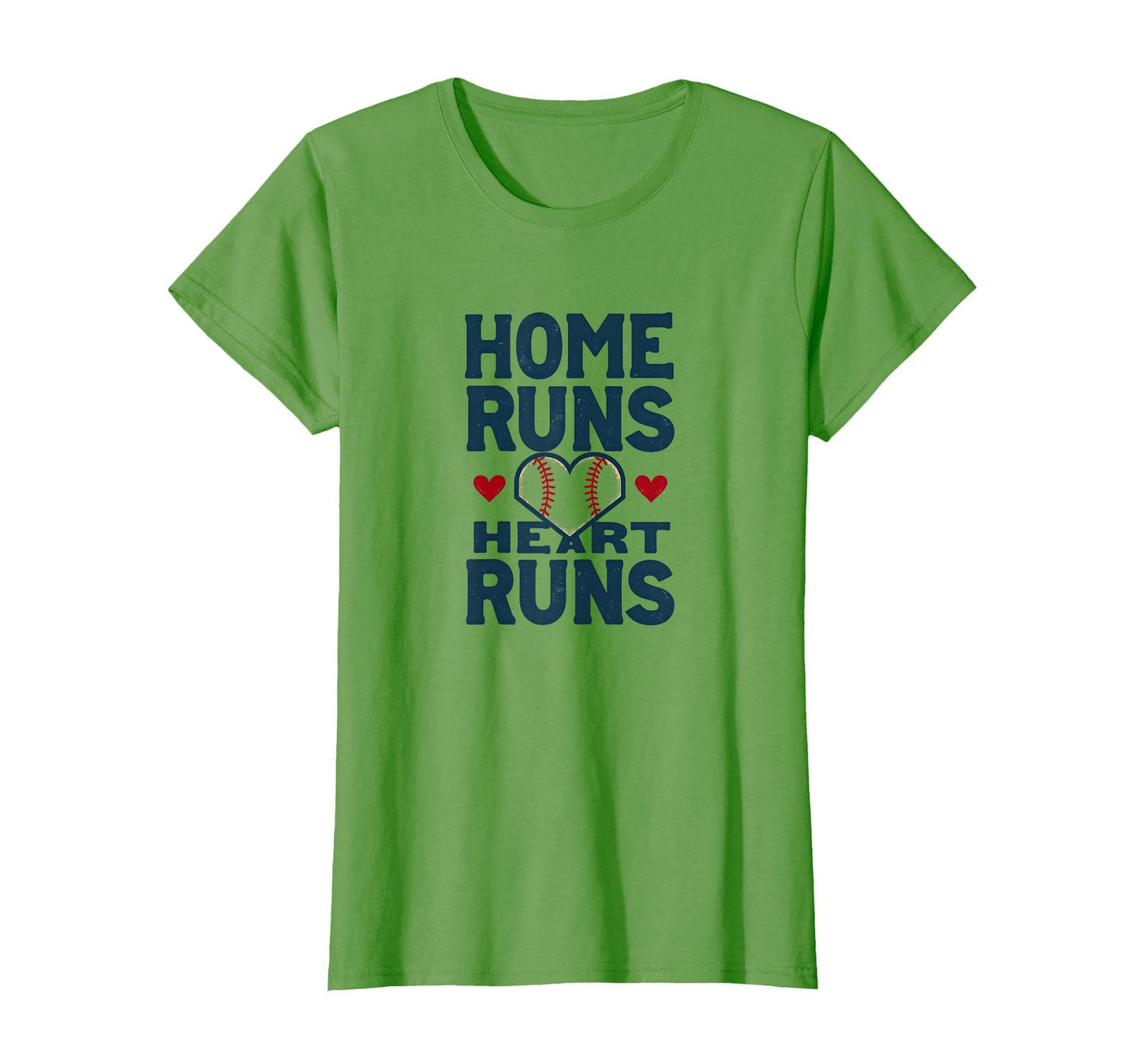 Home Runs Heart Runs Baseball Mom T-Shirt - Aesthetic Graphic for Adults - T-Shirt, Sweatshirt, Hoodie