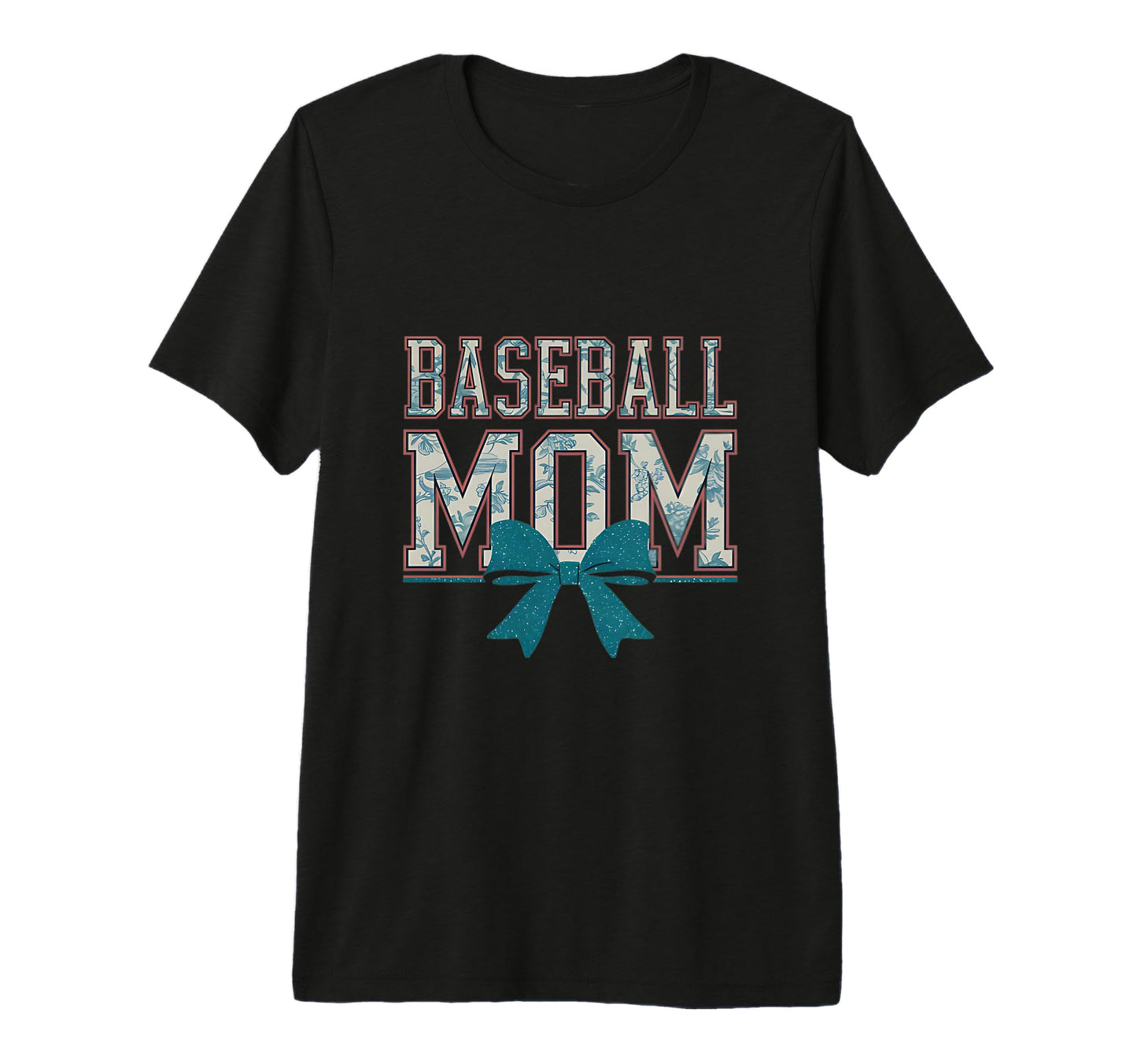 Baseball Mom Coquette Bow Mothers Day T-Shirt - Unique Graphic for Adults - T-Shirt, Sweatshirt, Hoodie