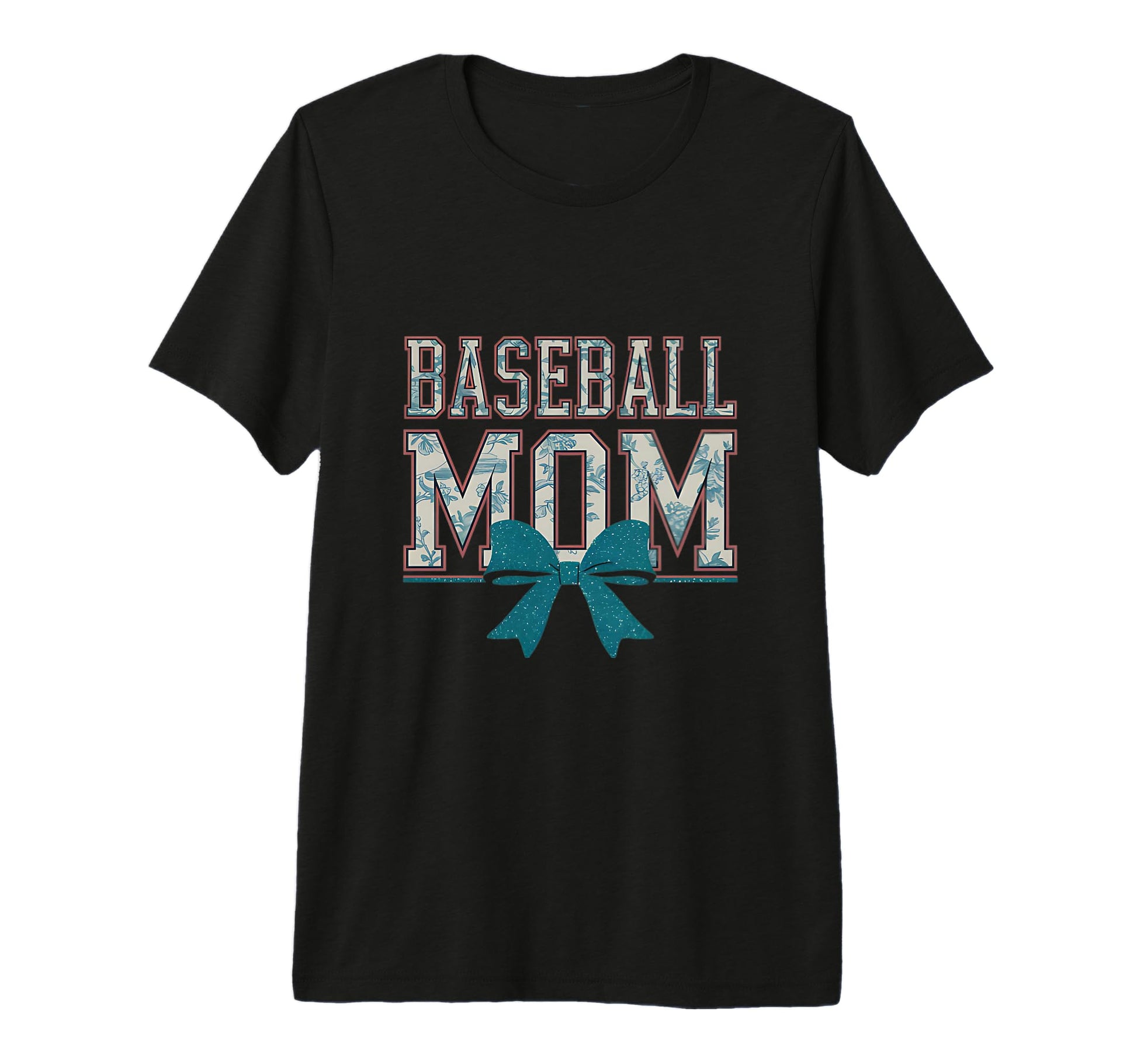Baseball Mom Coquette Bow Mothers Day T-Shirt - Unique Graphic for Adults - T-Shirt, Sweatshirt, Hoodie