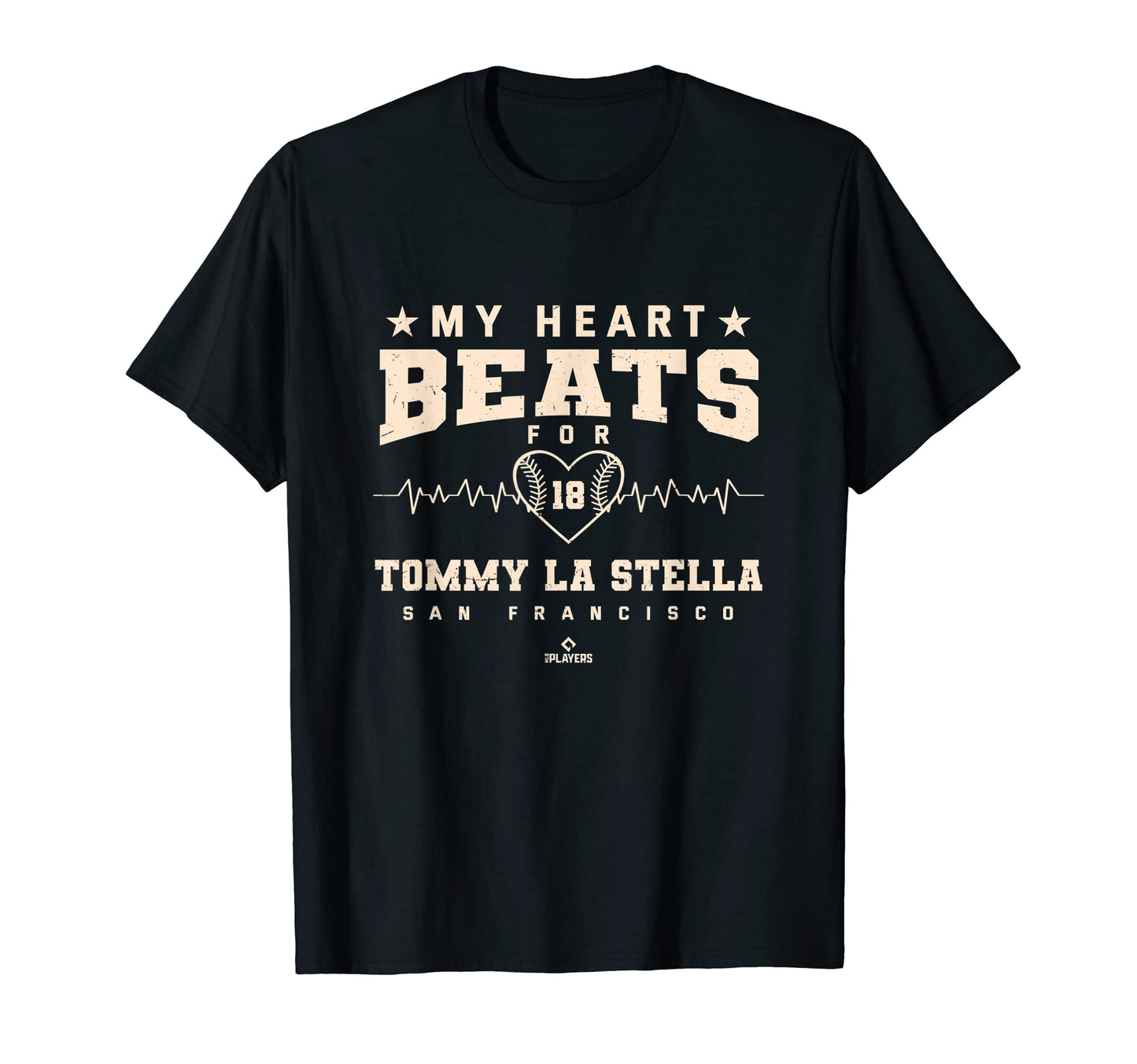 My Heart Beats Tommy La Stella Baseball T-Shirt - Novelty Apparel Unisex - T-Shirt, Sweatshirt, Hoodie