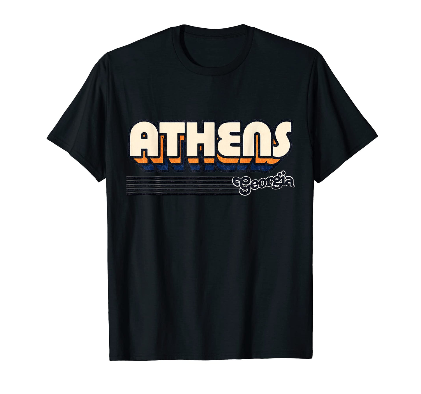 Athens Georgia Stripes T-Shirt - Custom Art Print for Adults - T-Shirt, Sweatshirt, Hoodie