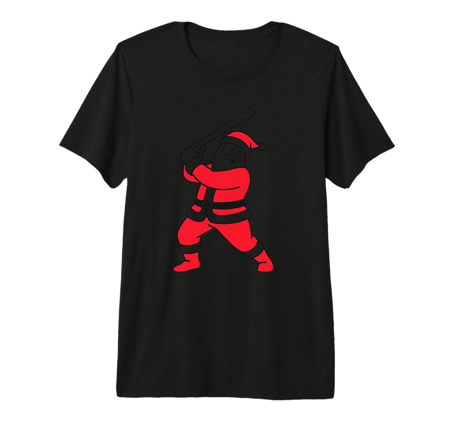 Santa Playing Baseball Funny T-Shirt - Aesthetic Graphic Men Women - T-Shirt, Sweatshirt, Hoodie