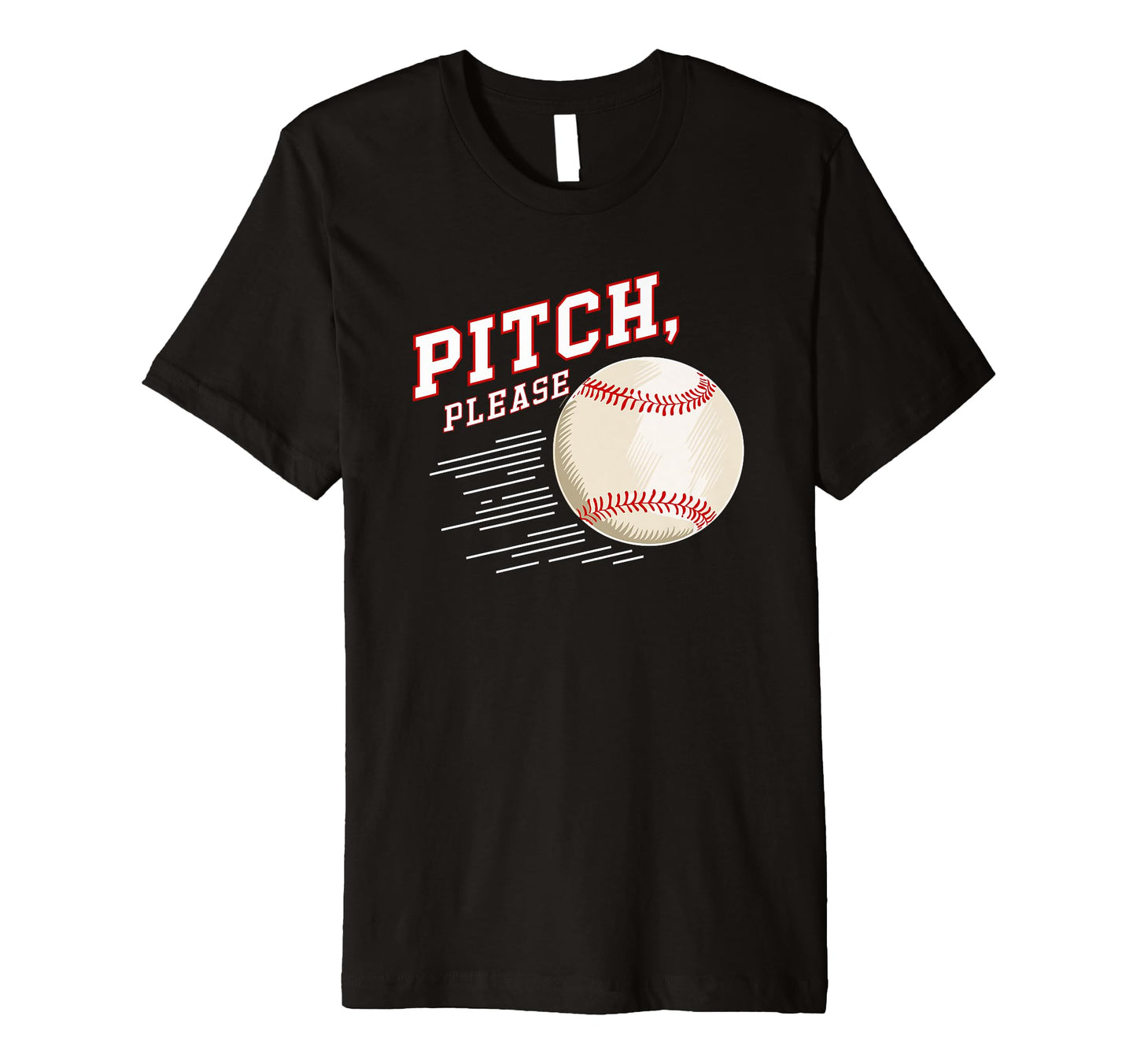 Pitching Baseball Player Pitch Please T-Shirt - Minimalist Print Unisex - T-Shirt, Sweatshirt, Hoodie