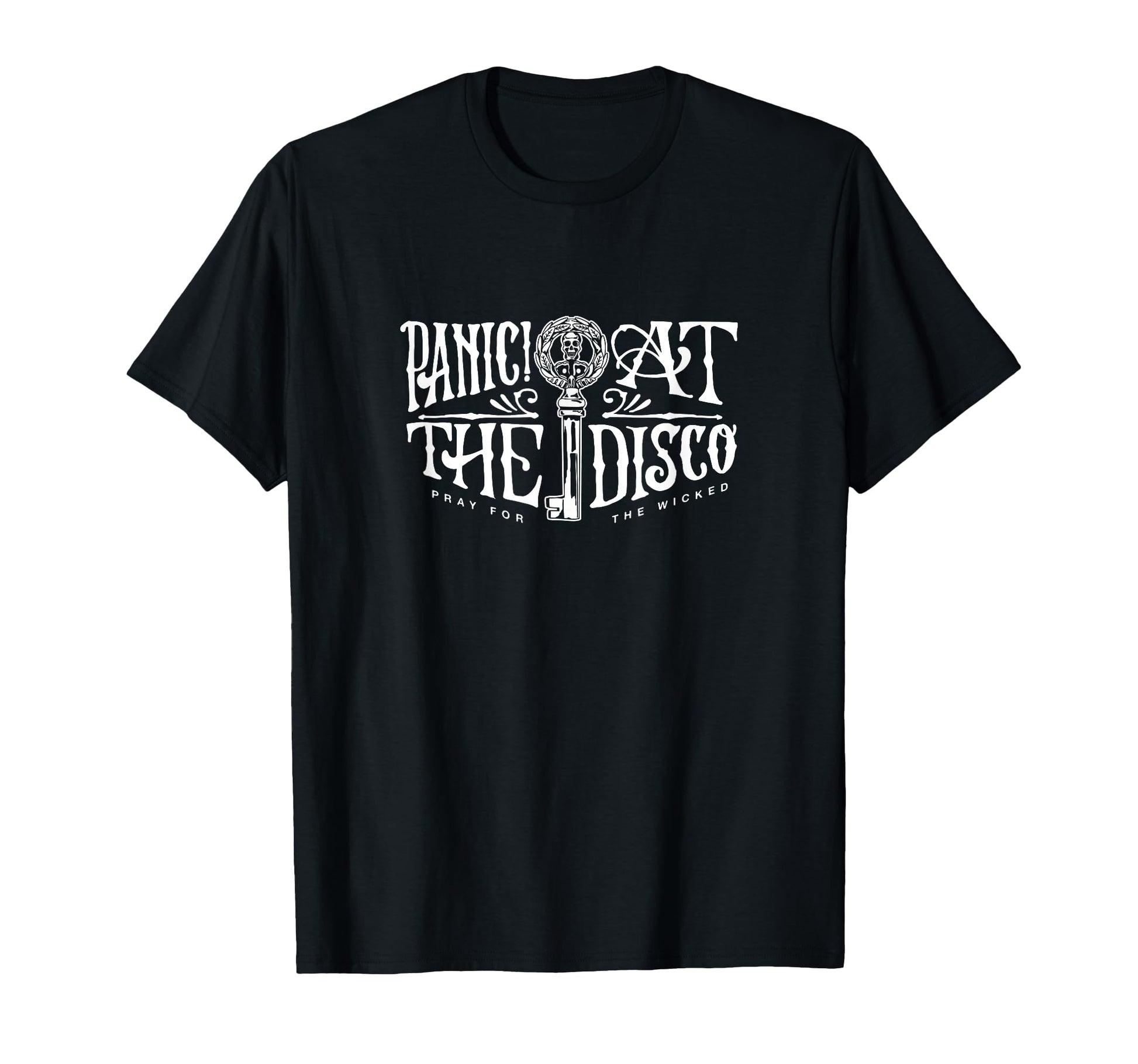 Panic Disco Skull Key Logo T-Shirt - Unique Graphic Men Women - T-Shirt, Sweatshirt, Hoodie