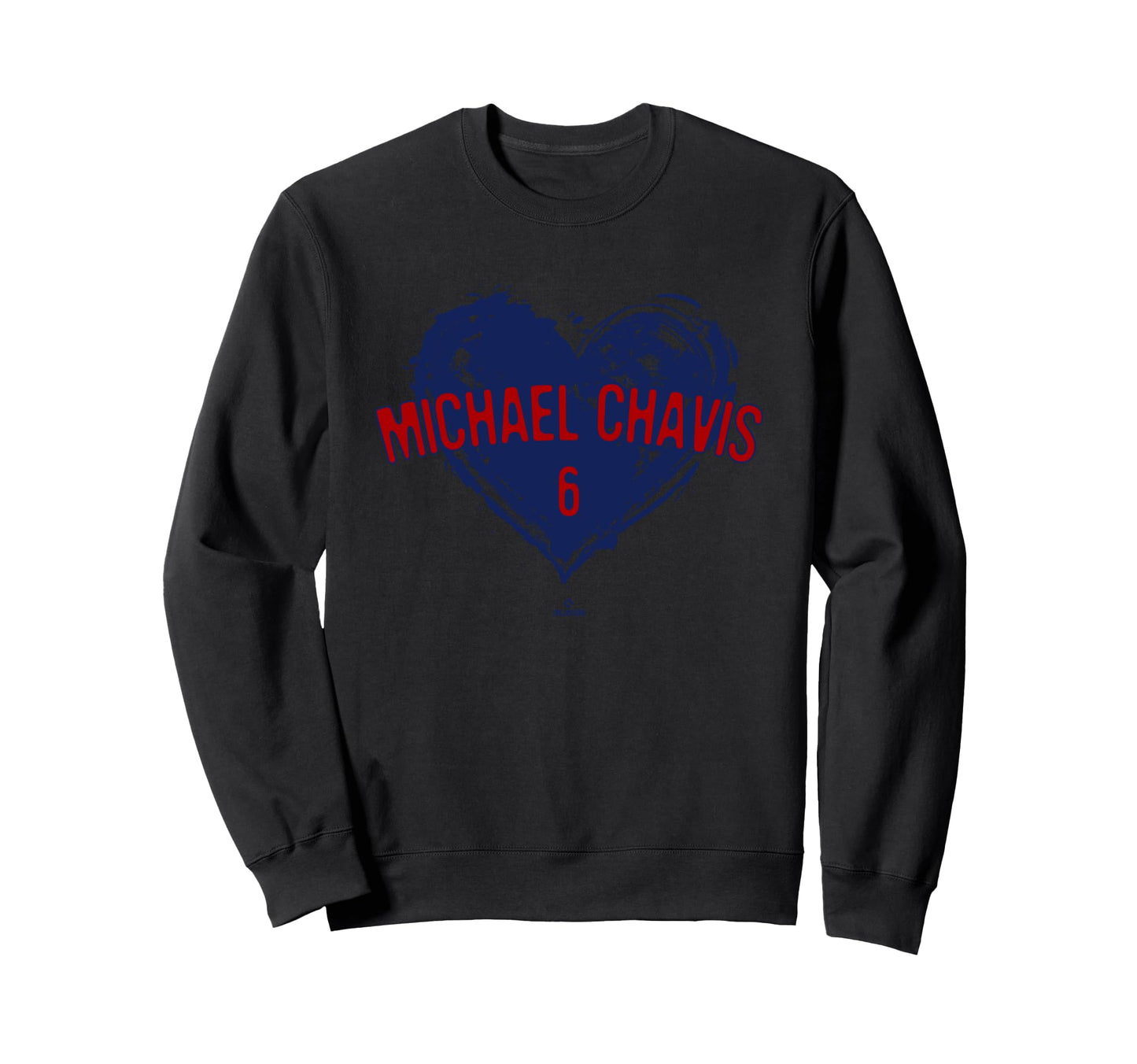 Distressed Heart Michael Chavis Sweatshirt - Aesthetic Graphic Men Women - T-Shirt, Sweatshirt, Hoodie